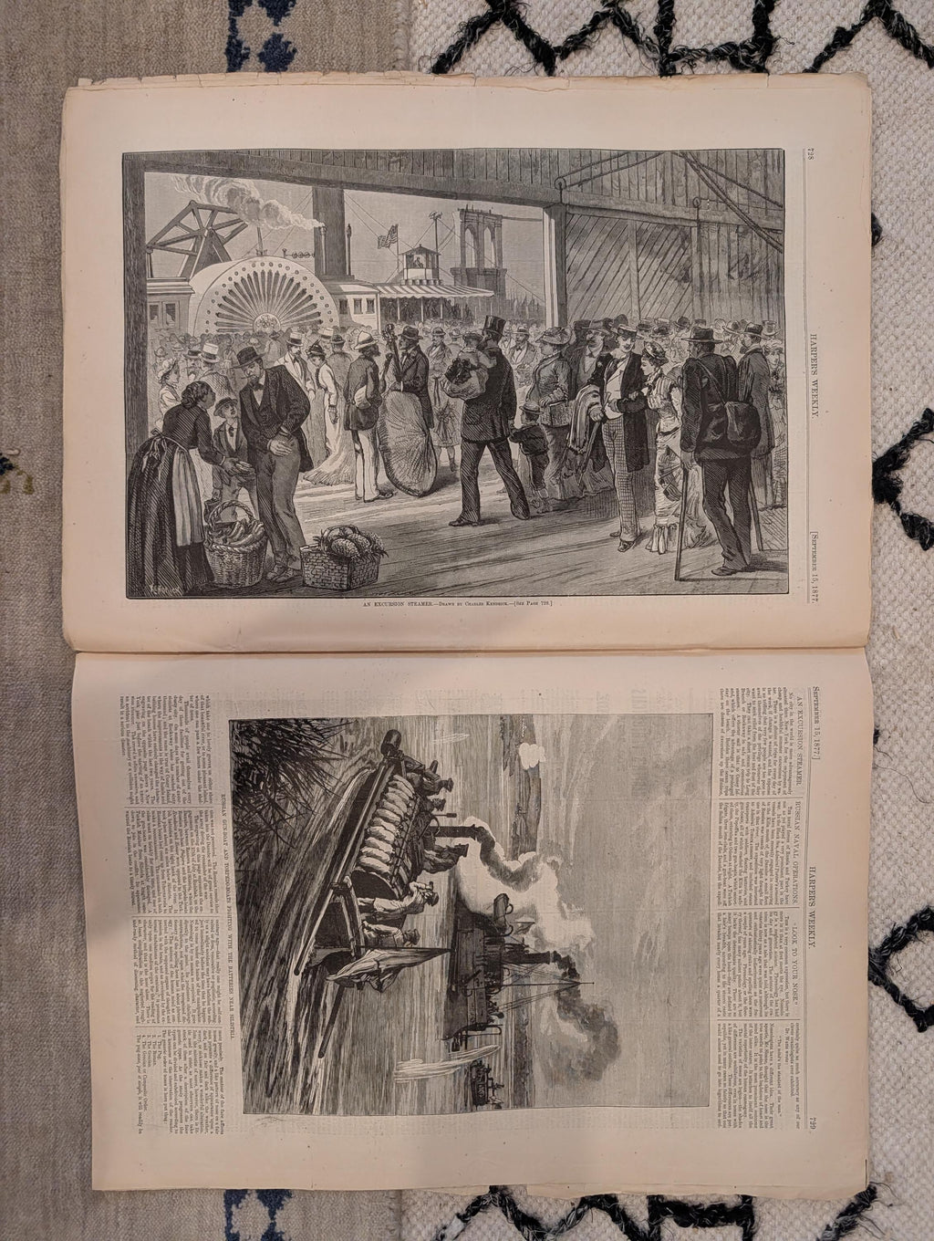 1877 Brigham Young Obituary, Cossacks vs. Bashi-Bazouks, Shumla — Sep 15