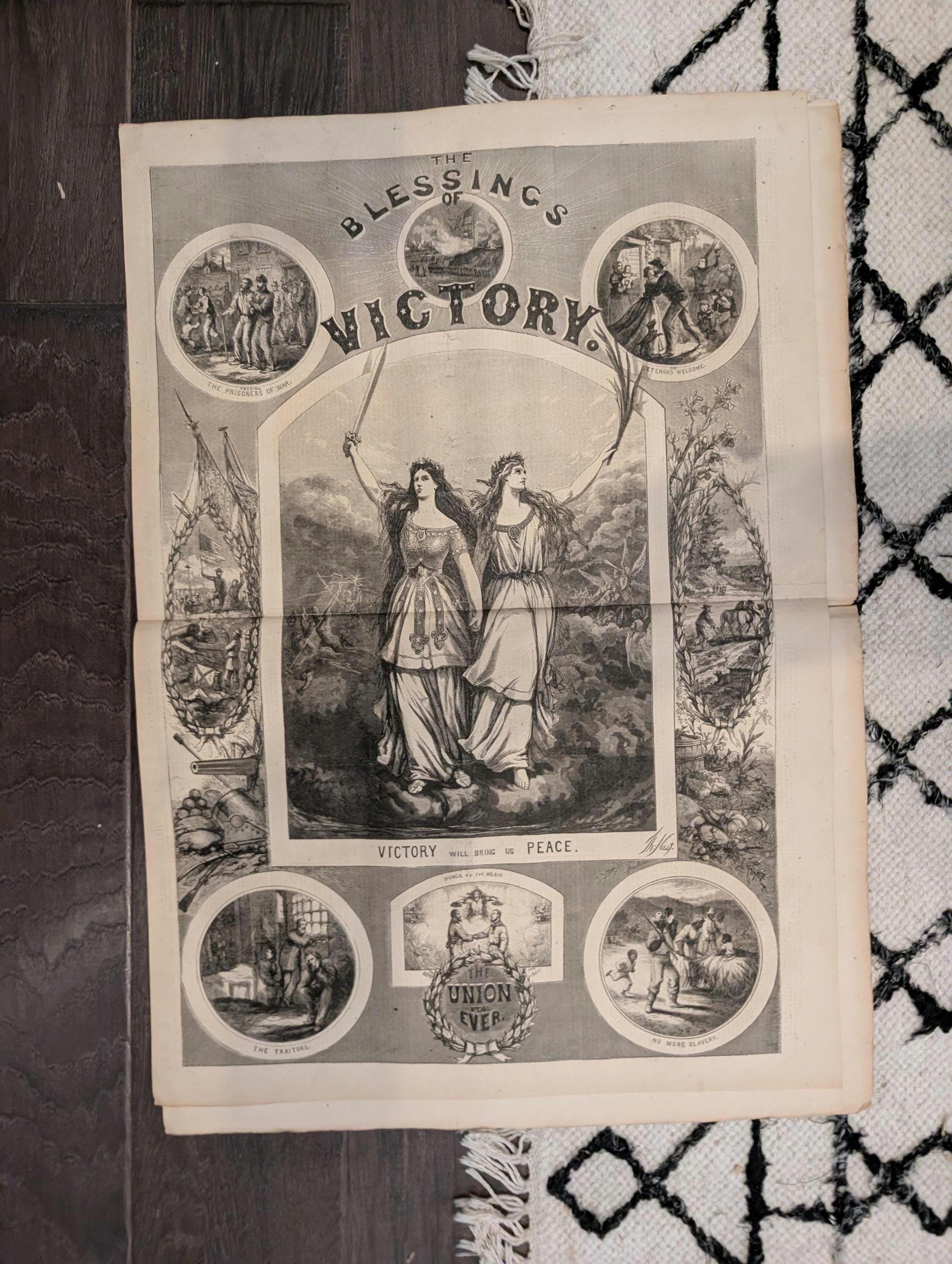1864 Thomas Nast Blessings of Victory Harper's Weekly September 24 John Morgan