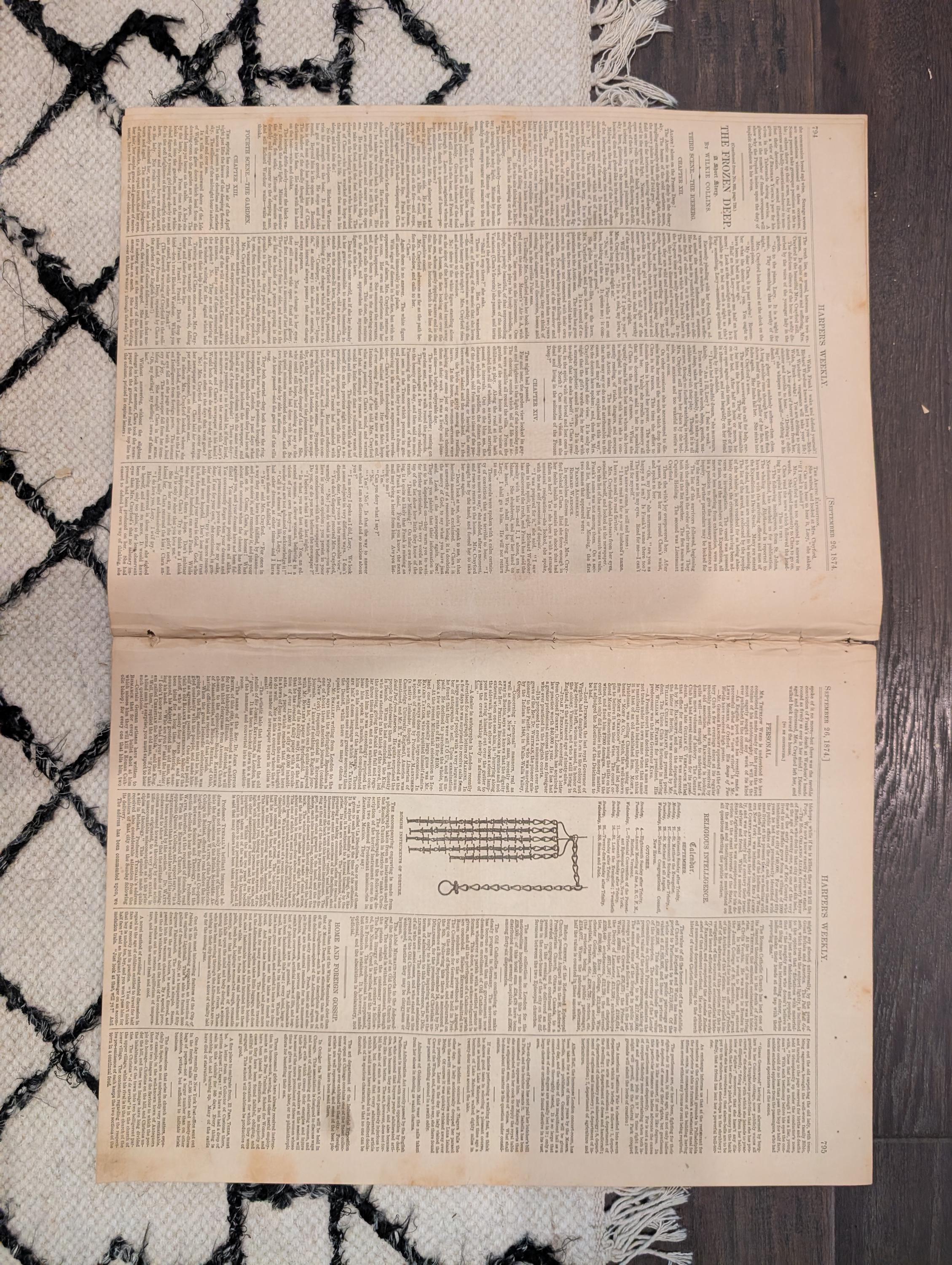 1874 Irish Emigrants Queenstown, Brigham Young's Wives, Nast — Sep 26