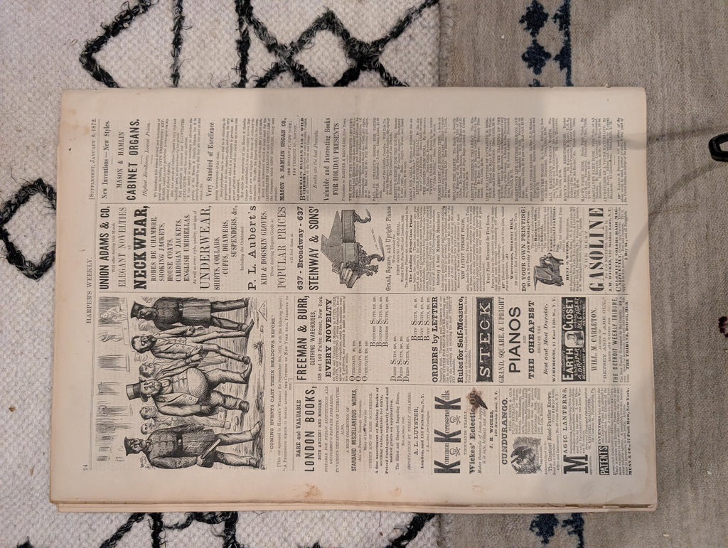 1872 Boss Tweed Thomas Nast Harper's Weekly January 06 Tammany Hall