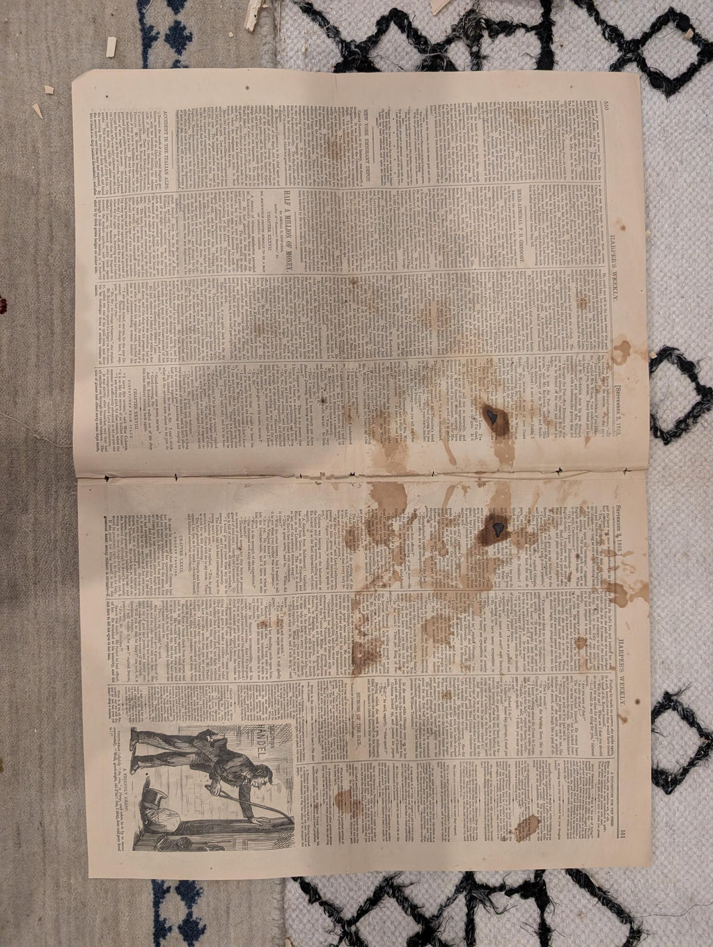 1865 Sept 2  Castle Garden Immigrants, Housatonic Railroad Disaster, Wall Street