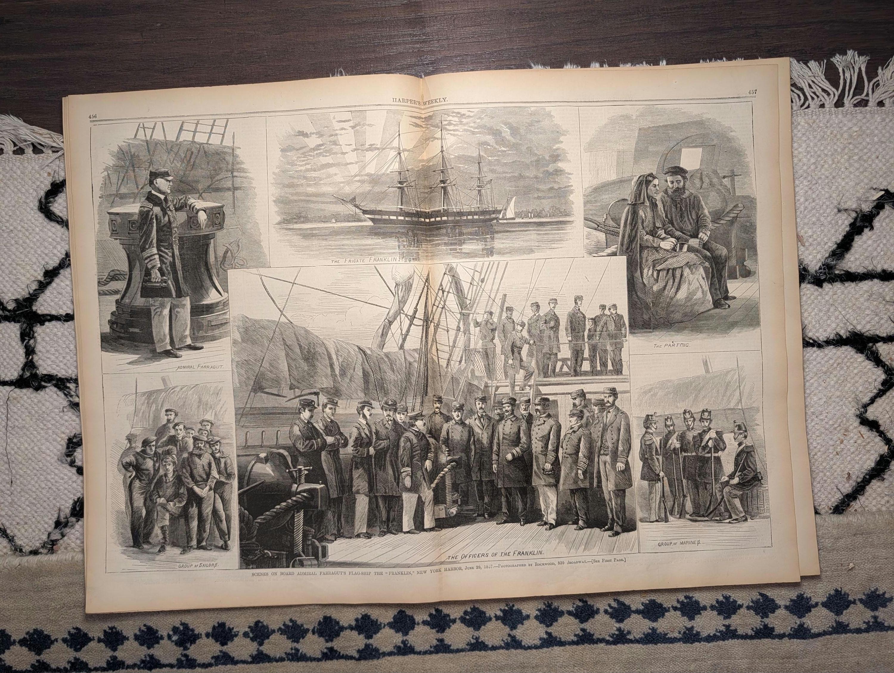 1867 Admiral Farragut's Flagship, Maximilian of Mexico, Scottish Games — Jul 20