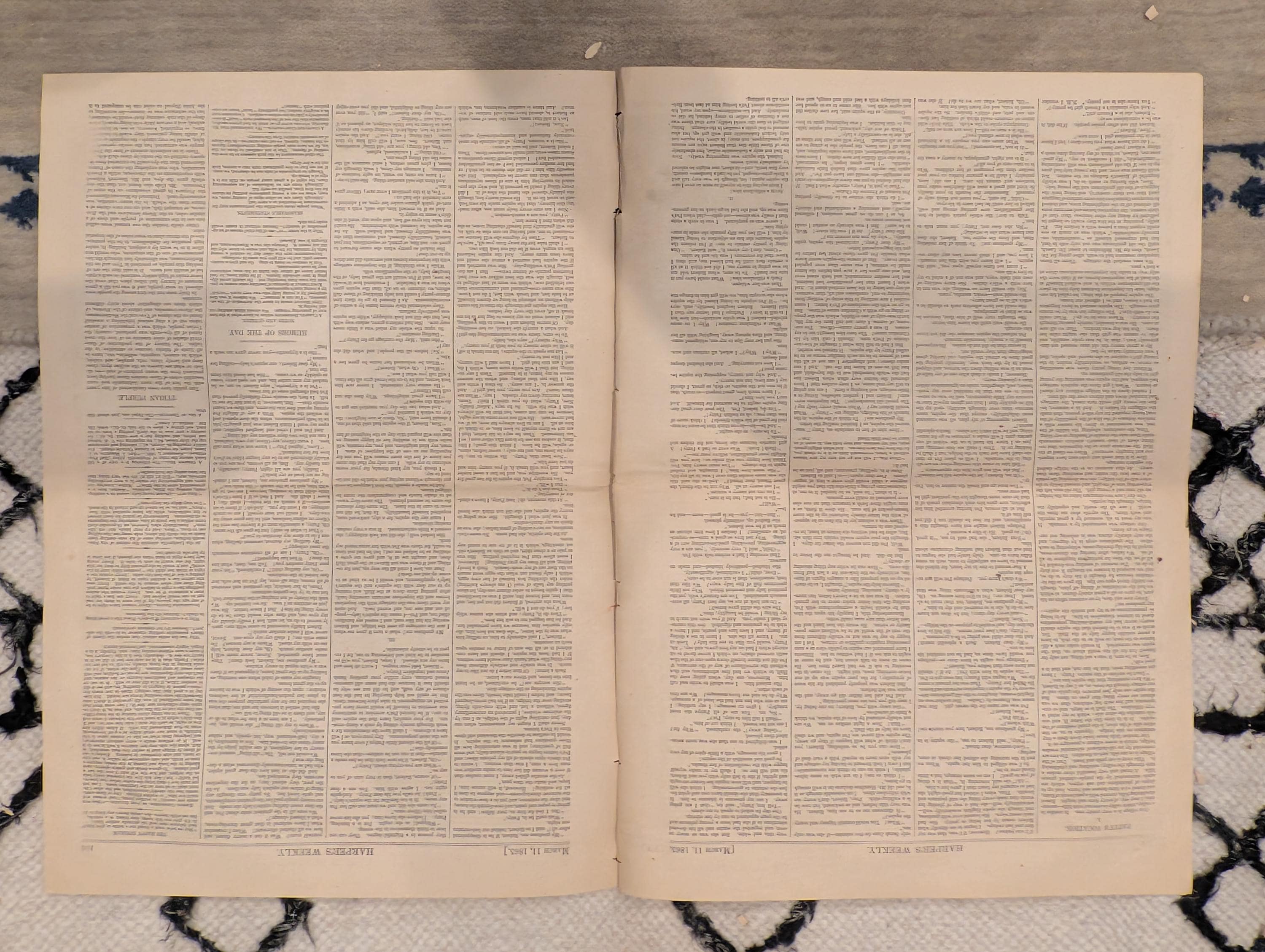 1865 Harper's Ferry Petersburg Harper's Weekly March 11 Atlantic Cable