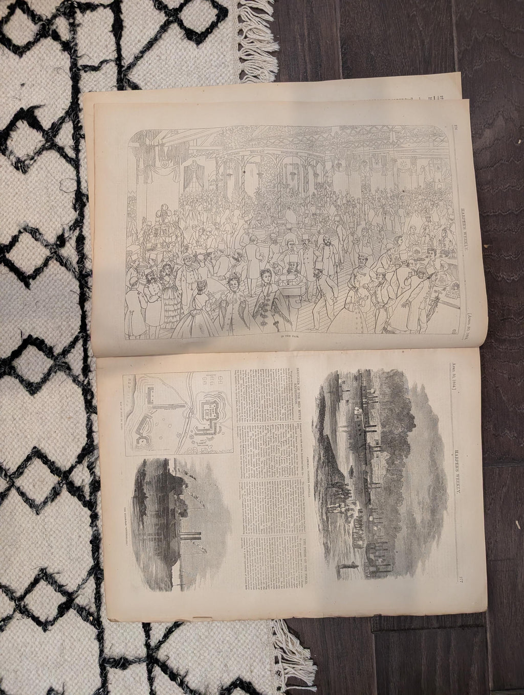 1864 Fort Pillow Massacre Harper's Weekly April 30 Thomas Nast Georgia