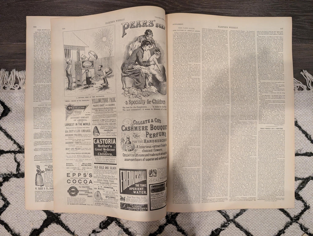 Harper’s Weekly May 7 1887 – Tennessee 1887 Cover, Knoxville Views, Westminster Dogs, Buffalo Dance, Paris Salon