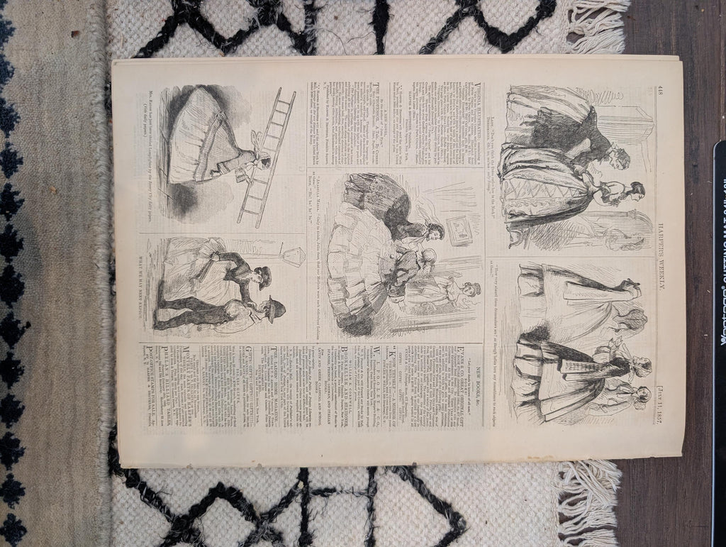 1857 San Francisco and Salt Lake City Harper's Weekly July 11 Brigham Young