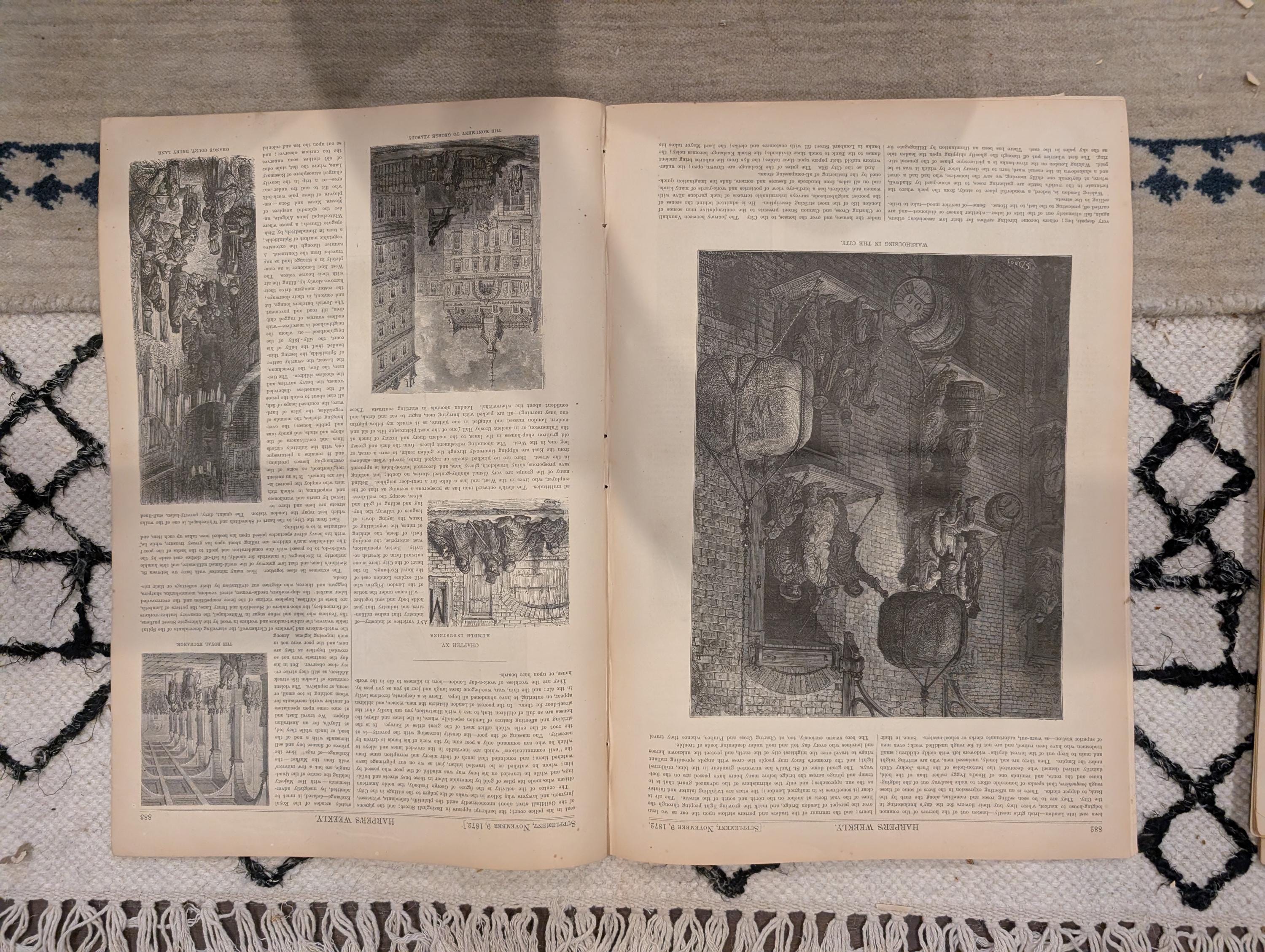 1872 Nast Ship of State Harper's Weekly Nov 09 Election Centerfold