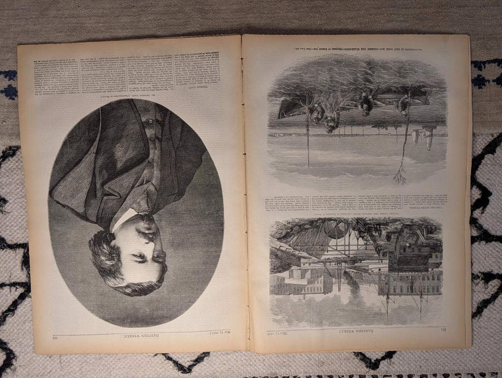 1867 Thomas Nast Portrait & Biography, Hancock's Indian Village — May 11