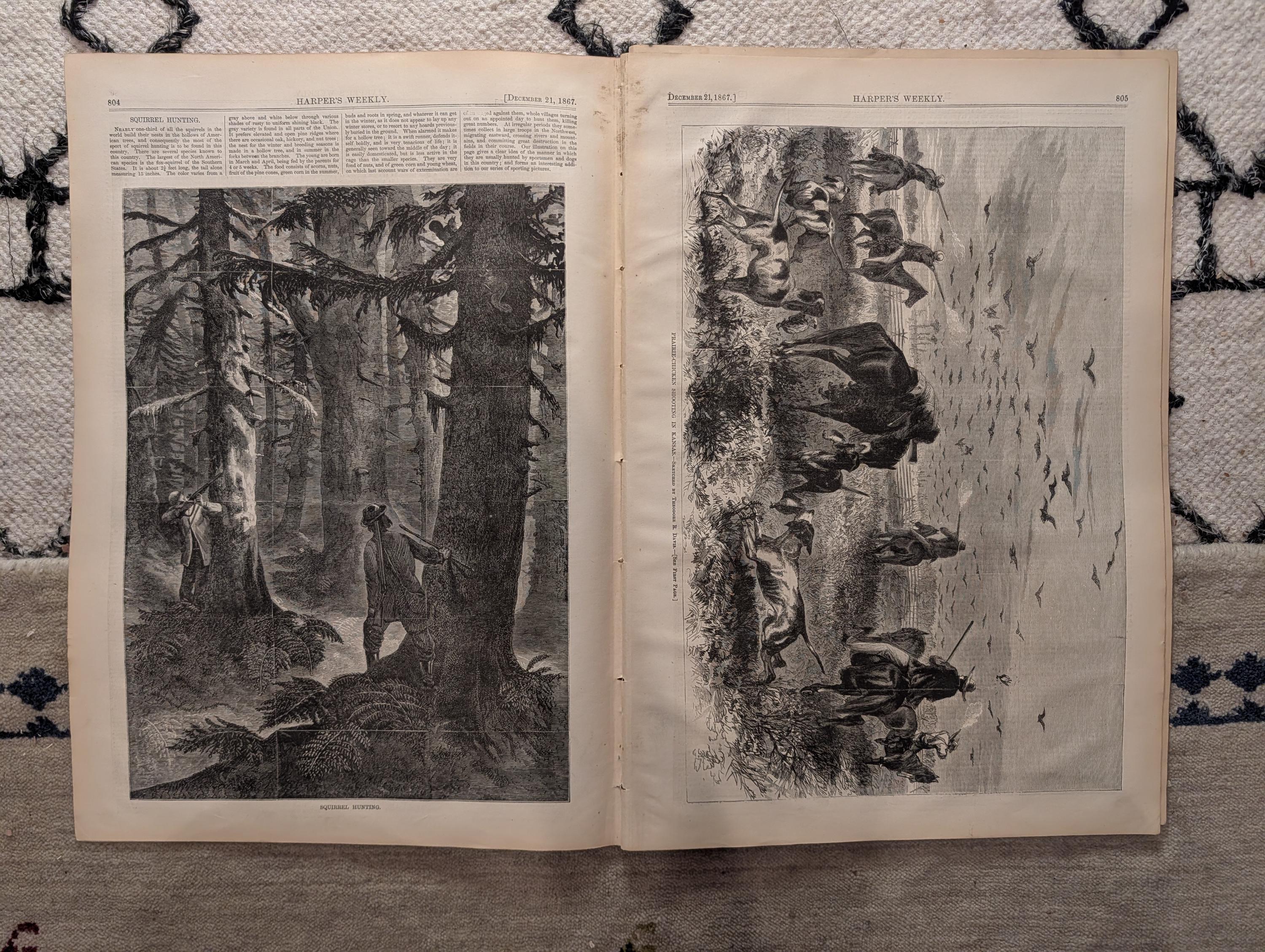 1867 Winslow Homer "Homeward Bound" Centerfold, James Watt, Dickens — Dec 21