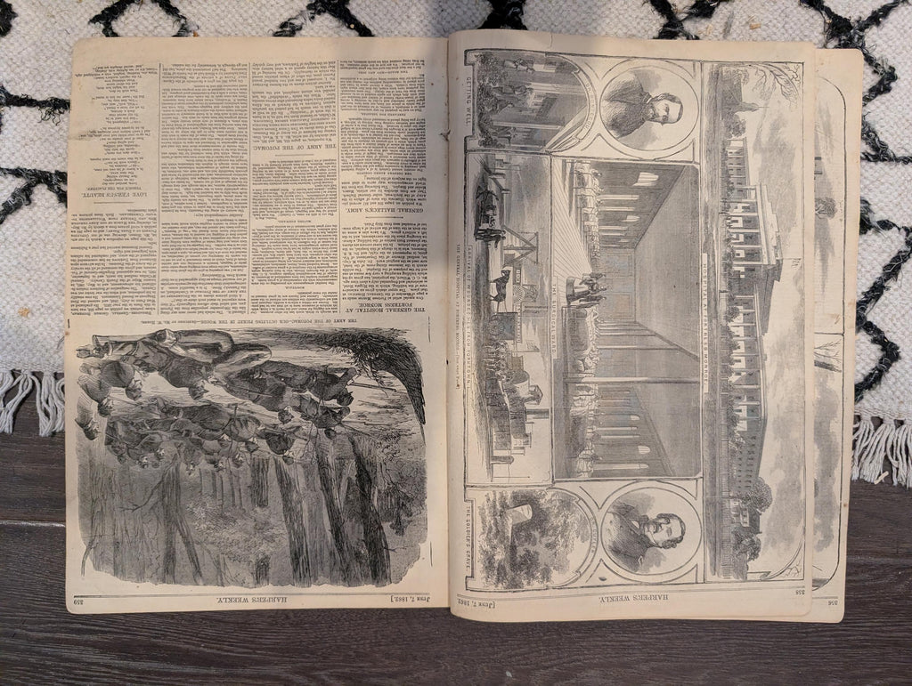 Harper’s Weekly – June 7, 1862 – Winslow Homer Civil War Print • Cold Harbor • Parrott Guns • McClellan’s March