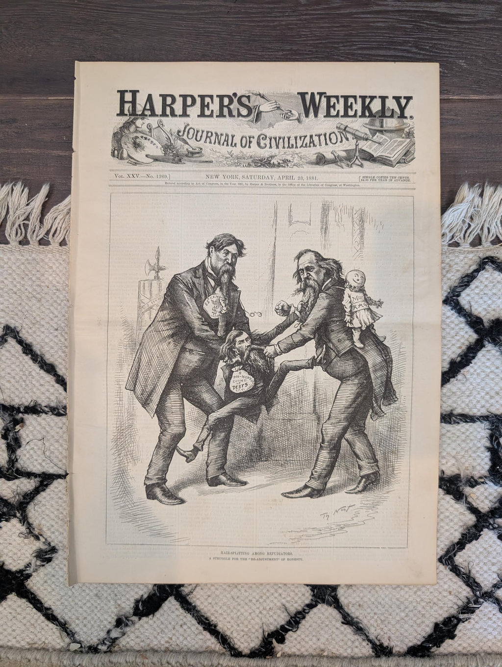 1881 Nast Double Issue, California Bee Ranch, Czar Assassination Scene — Apr 23