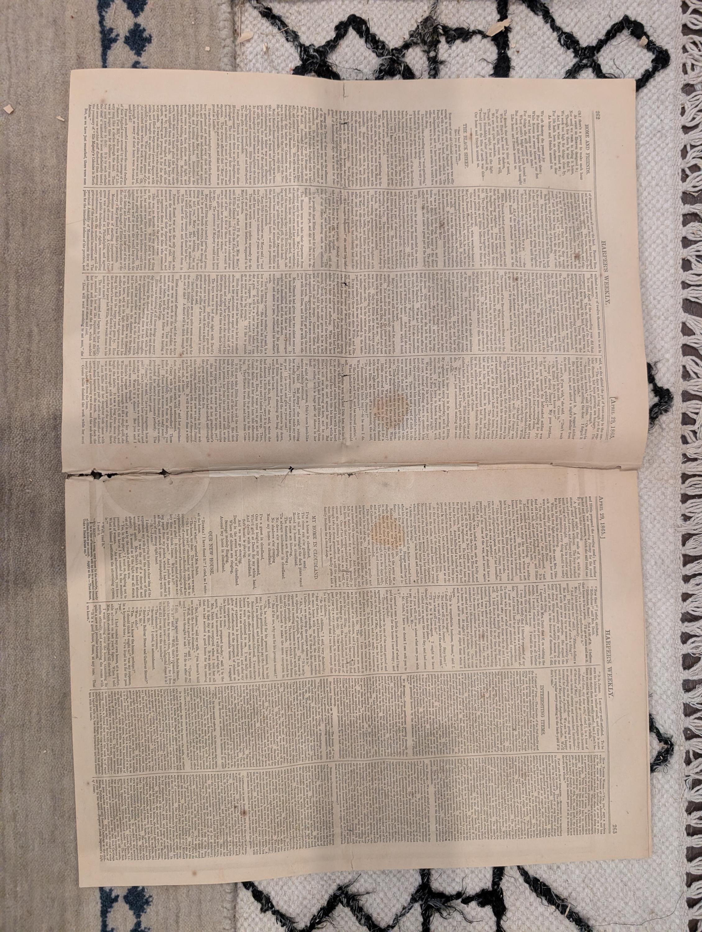 1865 Lincoln Assassination Harper's Weekly April 29 John Wilkes Booth