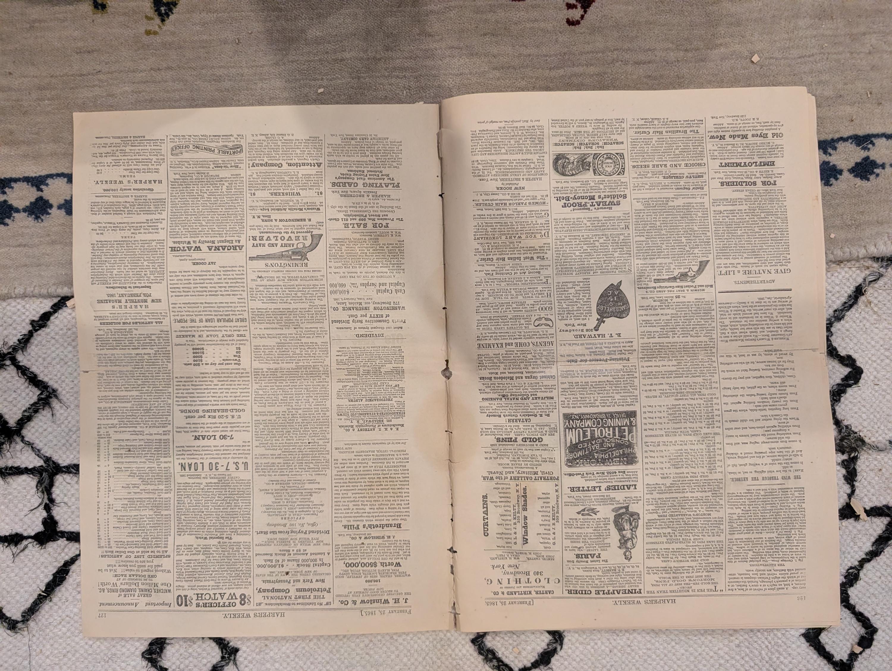 1865 John Rock Supreme Court Harper's Weekly Feb 25 Petersburg Fire