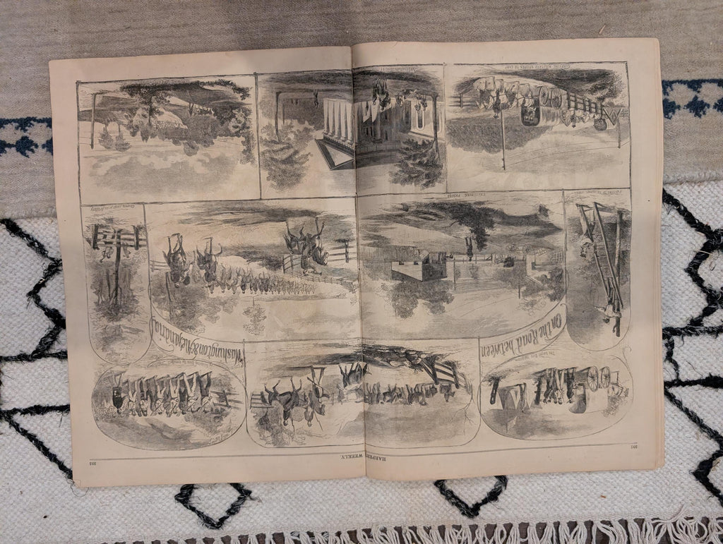 1861 Indiana Volunteers Harper's Weekly June 22 National Zouaves Sandy Hook