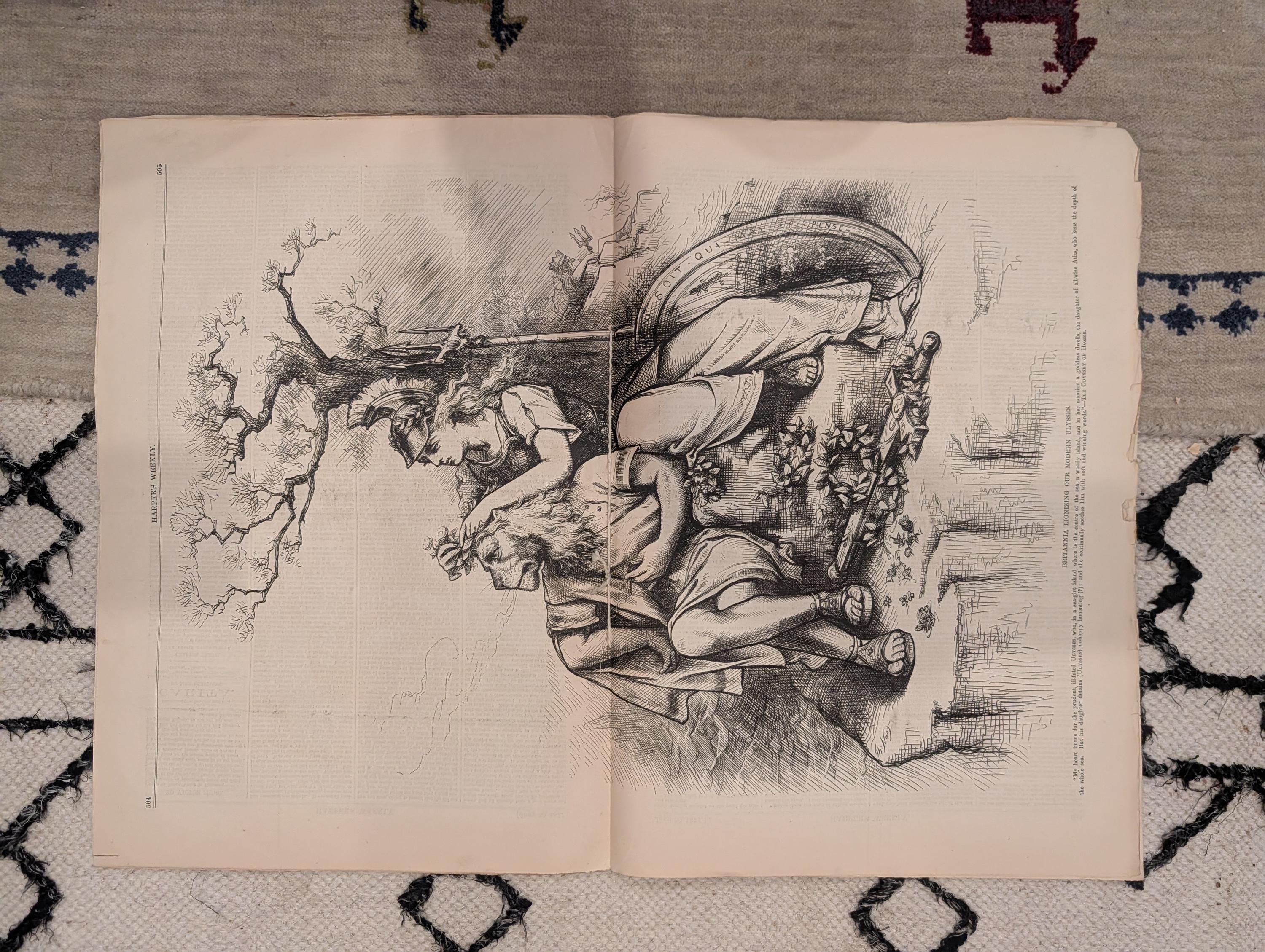 1877 Camel Train Nevada, Nast Britannia & Grant, Sukhum Black Sea — Jun 30