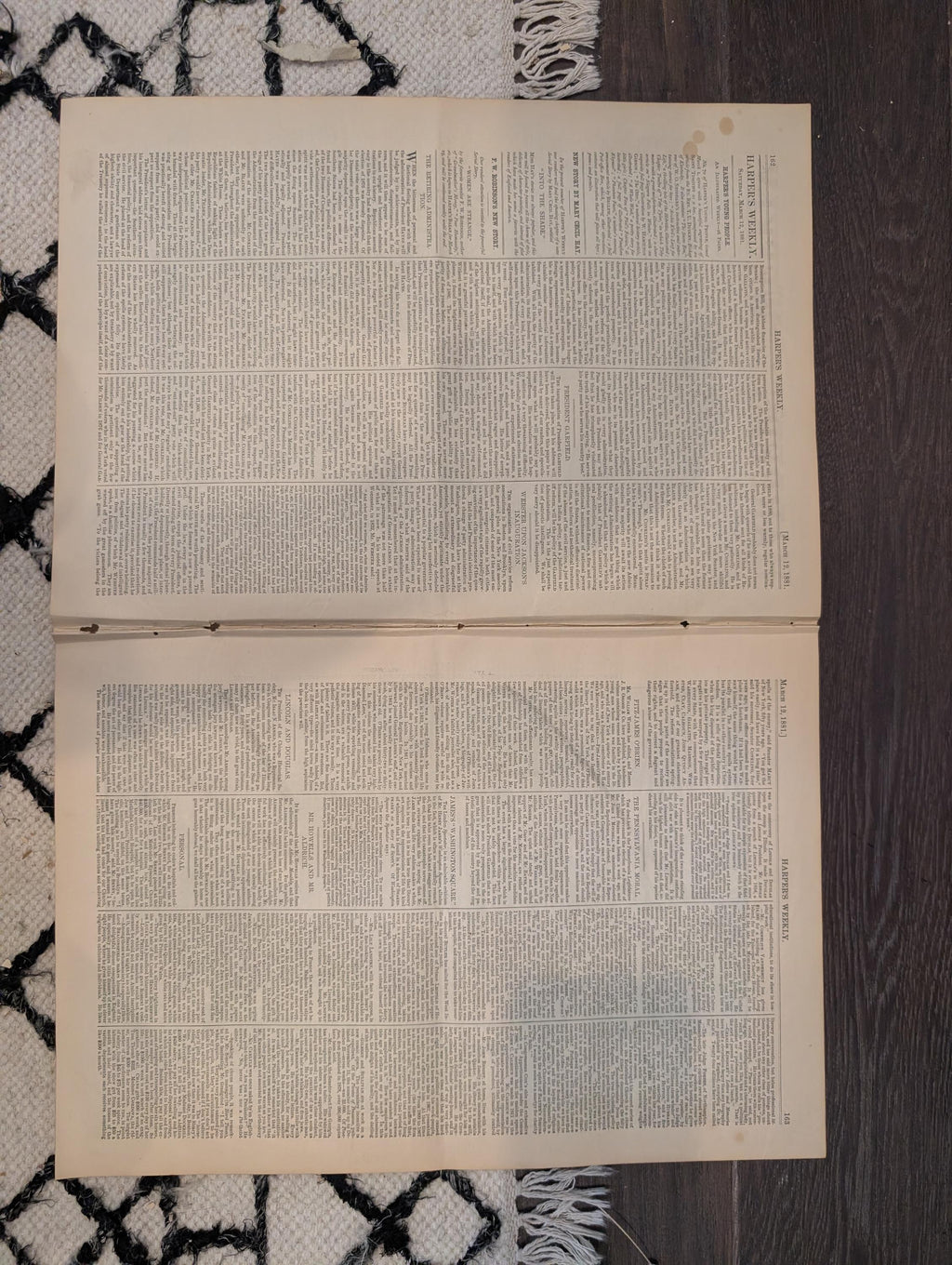 1881 Garfield Inauguration, Hayes Farewell, Nast Citizen Soldier, Vet College — Mar 12