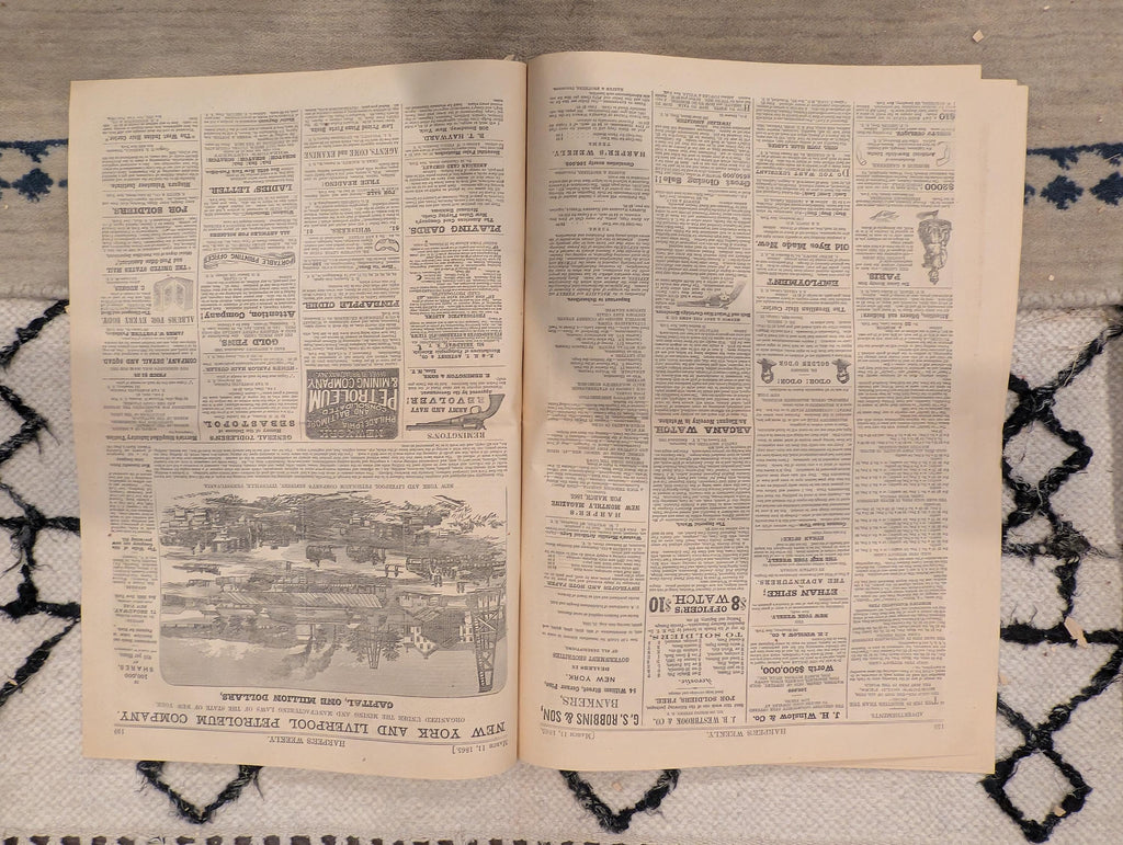 1865 Harper's Ferry Petersburg Harper's Weekly March 11 Atlantic Cable