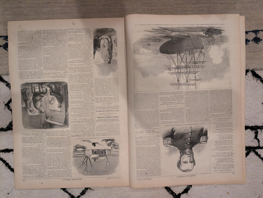 1861 Alabama Delegation Secession Harper's Weekly Feb 09 Montgomery Map