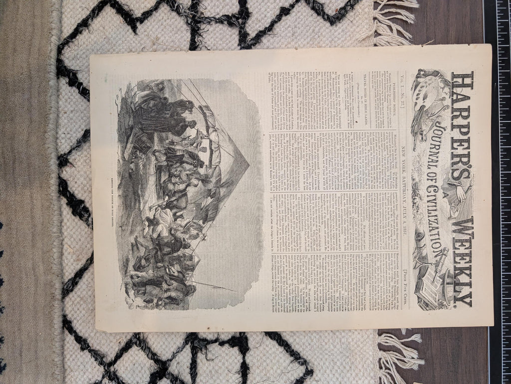 1857 Cincinnati and St. Louis Harper's Weekly July 04 Henry Clay Kentucky