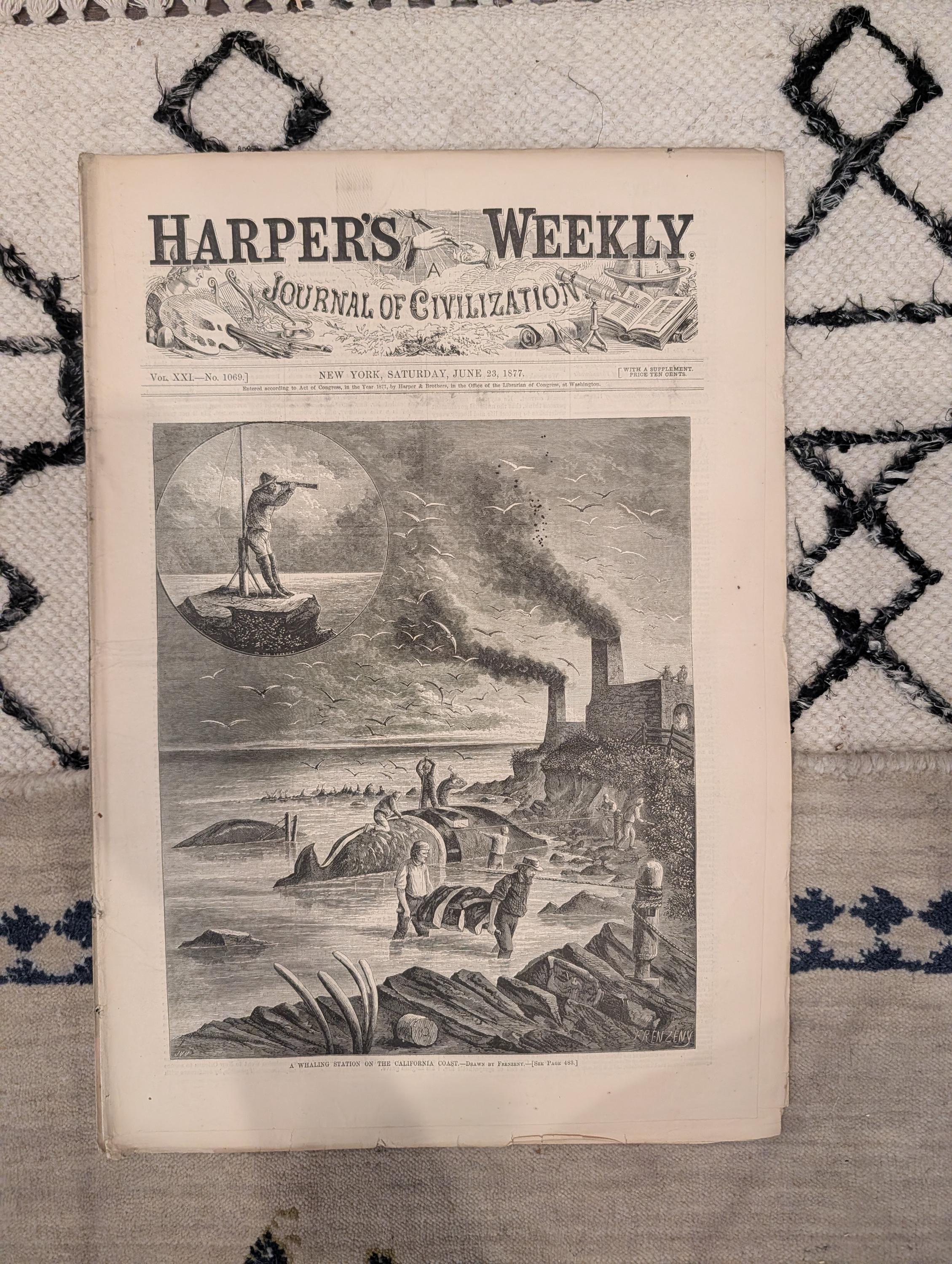 1877 California Whaling Station, Bank of England, Nast, Manitoba — Jun 23