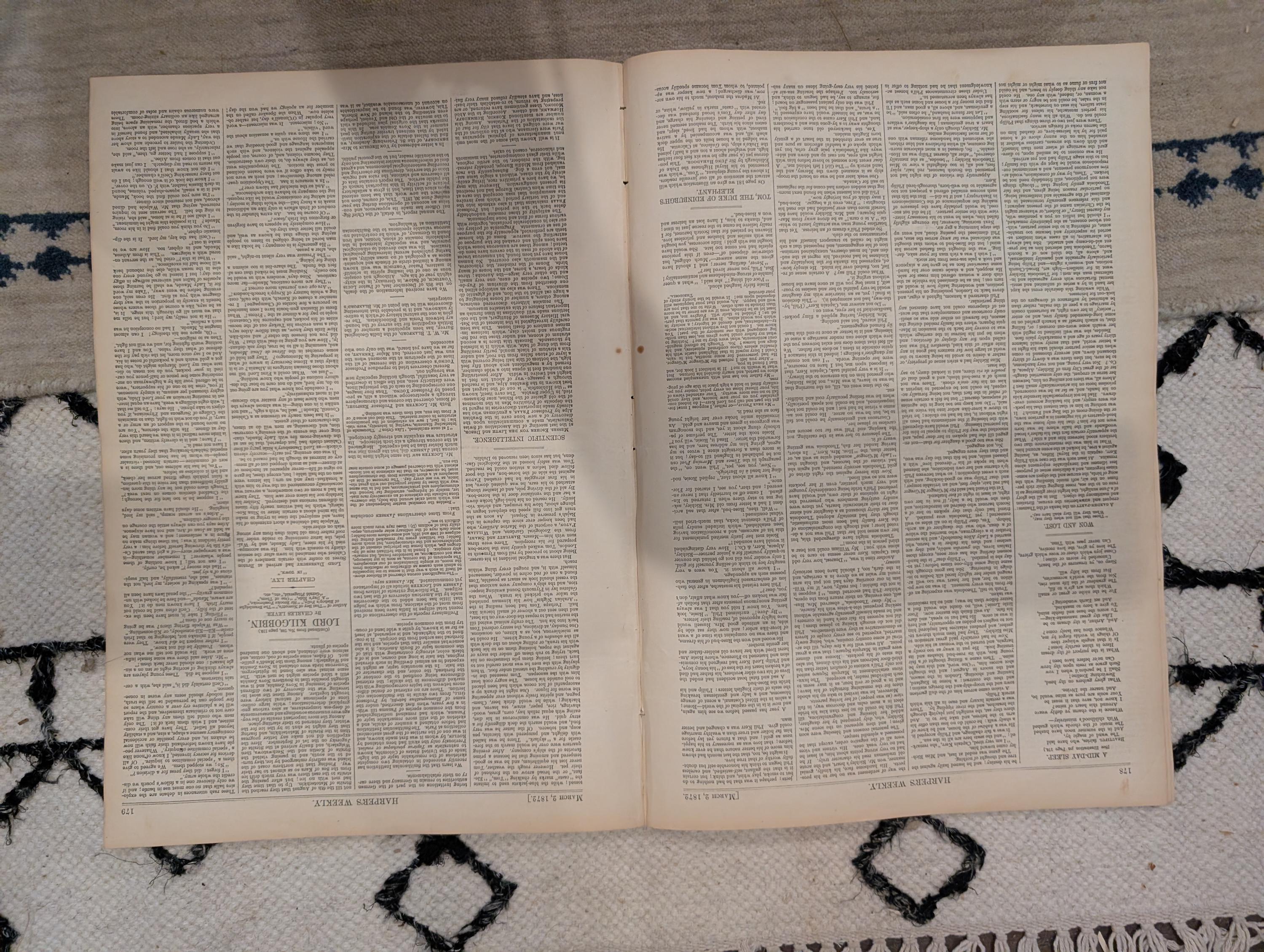1872 Oliver Twist Harper's Weekly March 02 India Eclipse Fagin