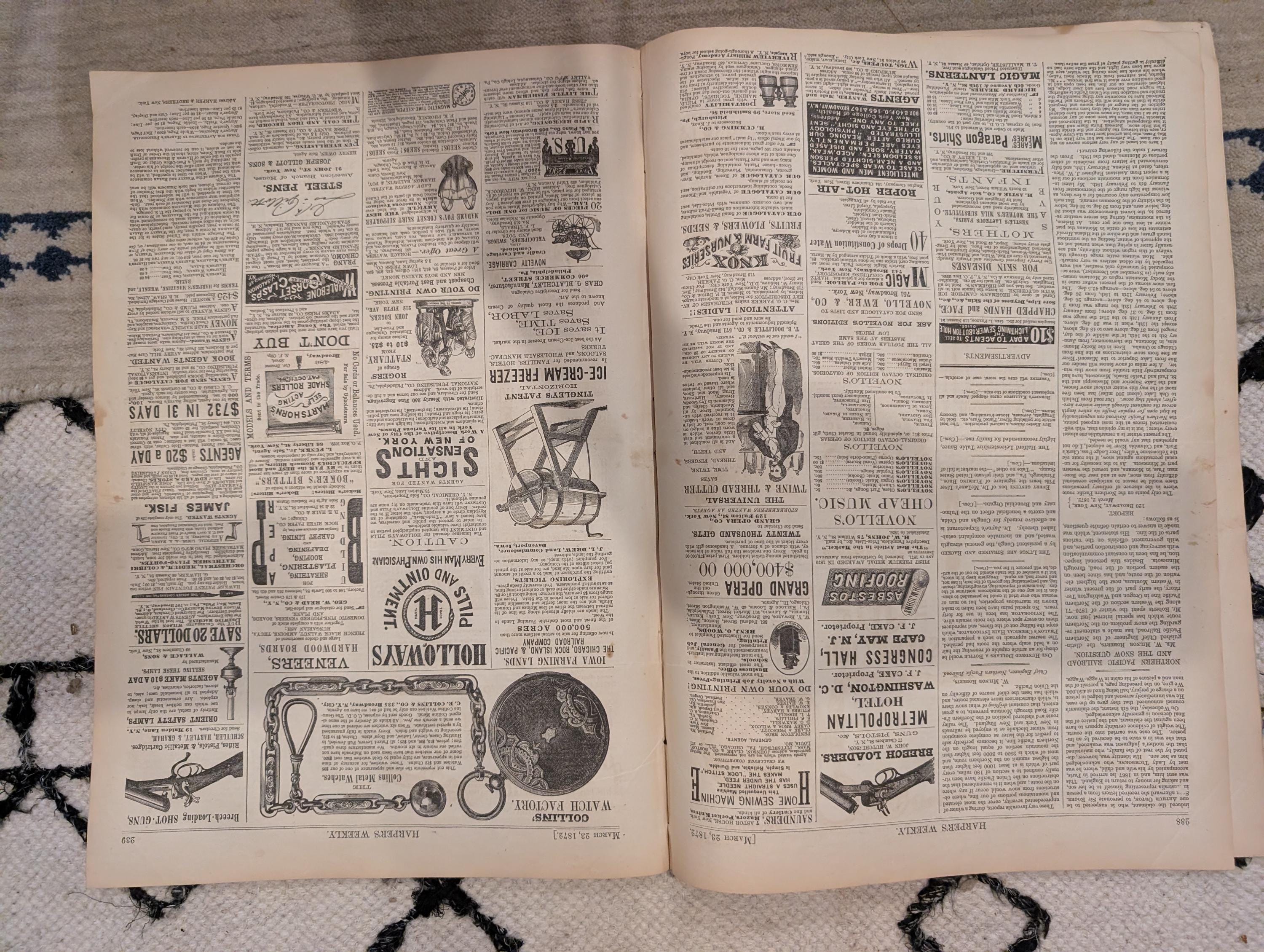 1872 Wagga-Wagga Tichborne Case Harper's Weekly March 23 Thomas Nast