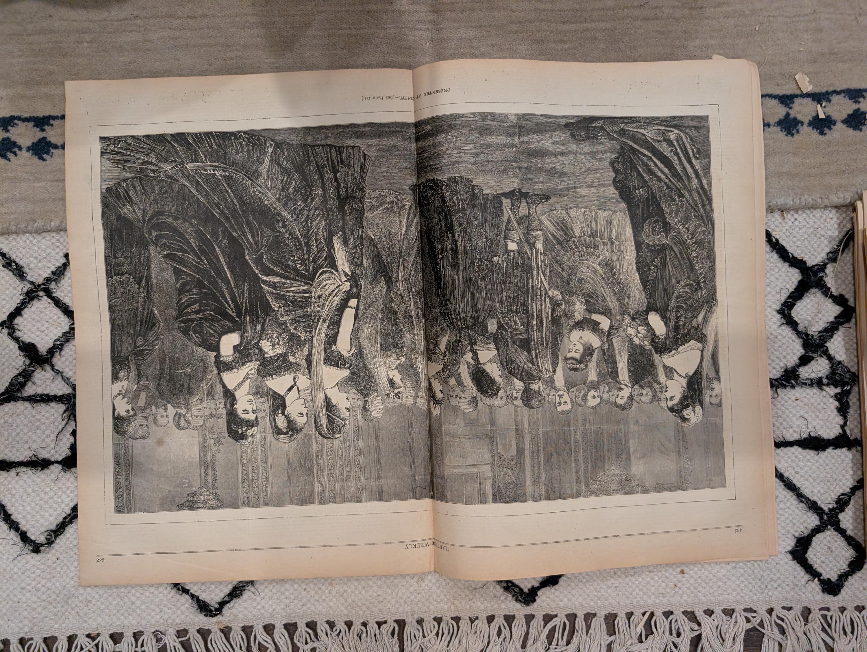 1872 Playing Bocci Rome Harper's Weekly June 01 Thomas Nast Horace Greeley