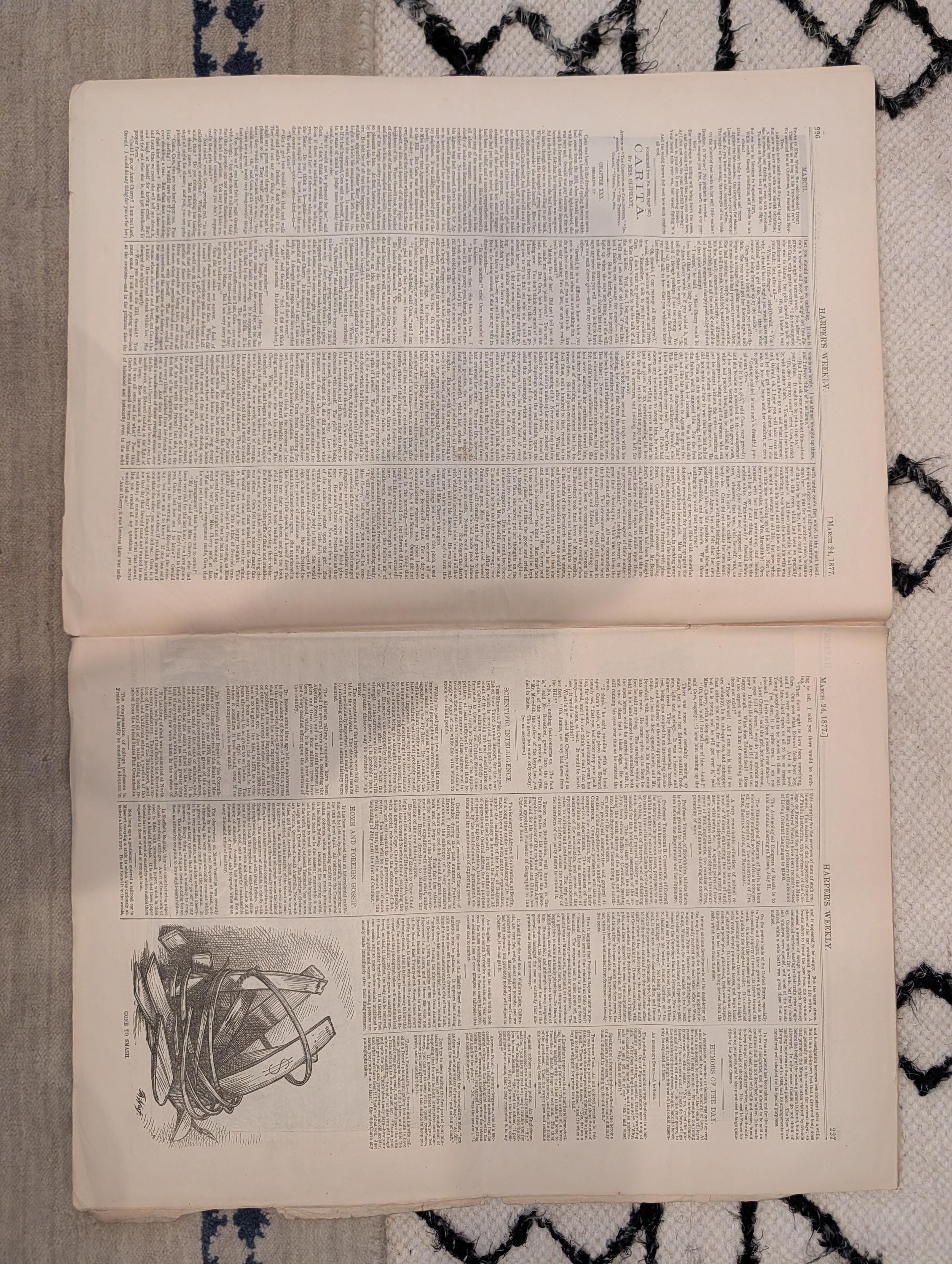1877 Hayes Inauguration, Wounded GOP Elephant Nast, Coyotes — Mar 24