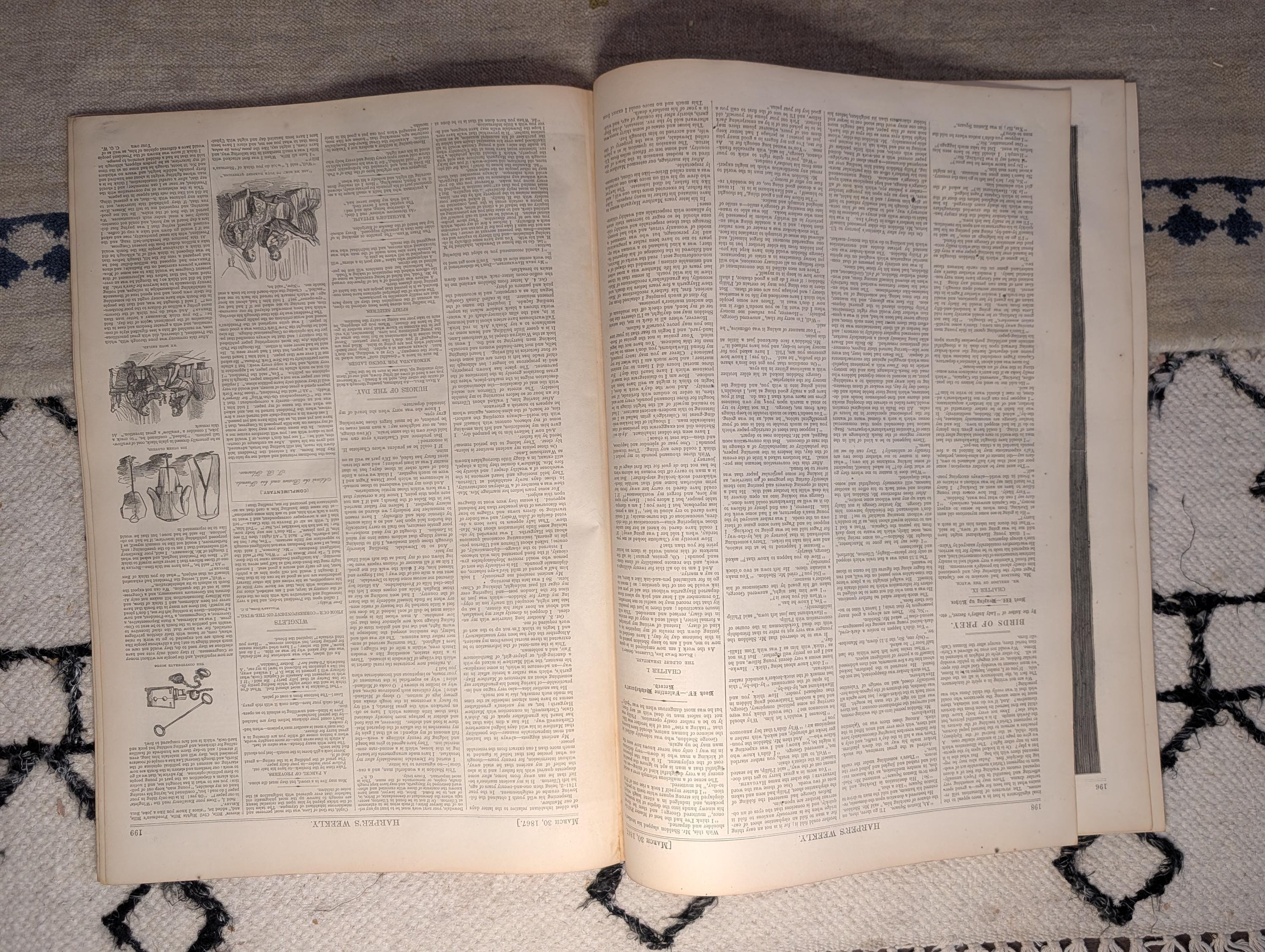 1867 Nast "Amphitheatrum Johnsonianum," Freedmen's Schools Atlanta — Mar 30