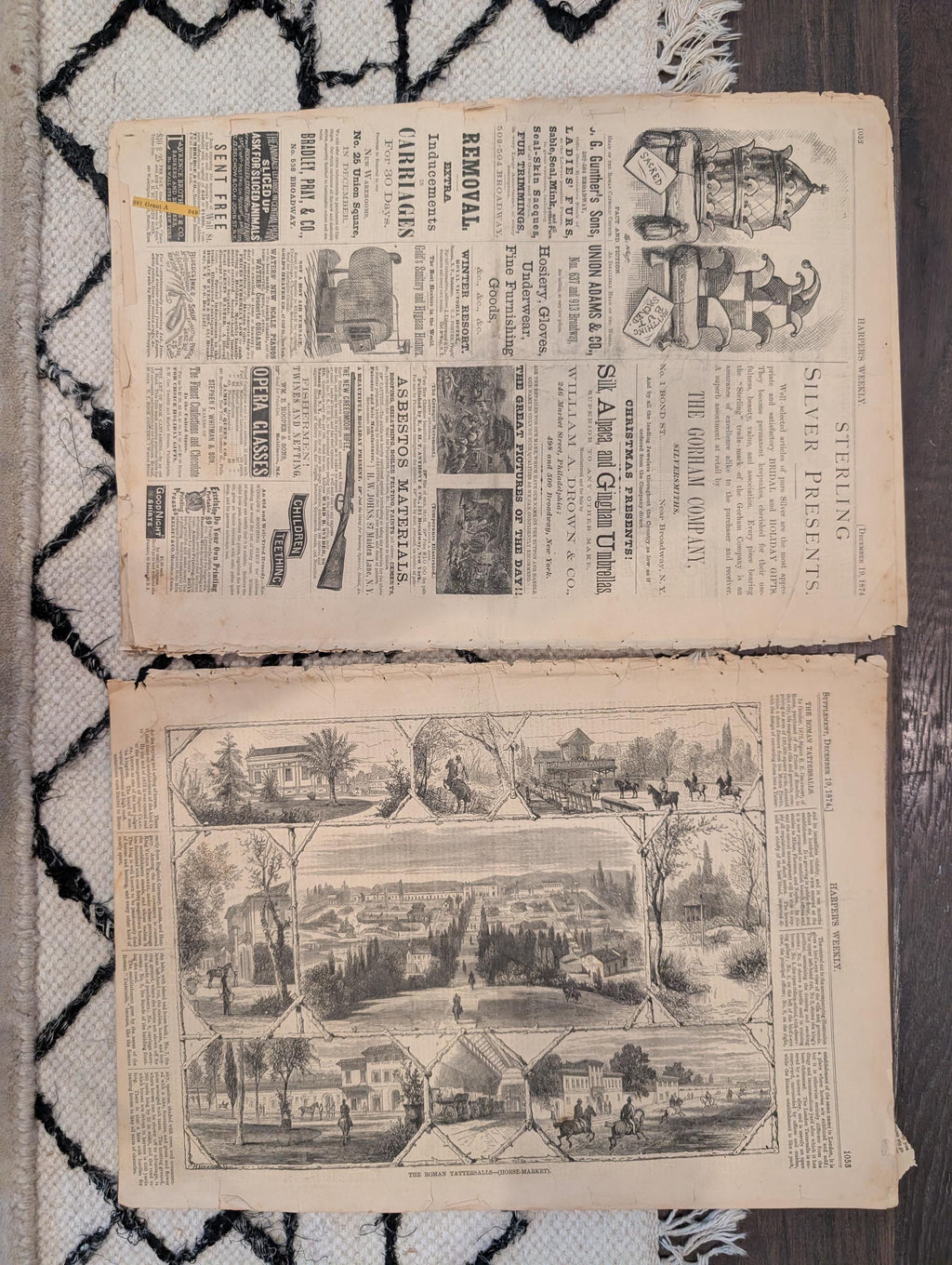 1874 Chicago Fire Dept · Nast on Teachers' Salaries · Grand Canyon & Yellowstone Supplement — Dec 19