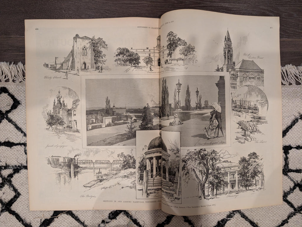 Harper’s Weekly — June 11, 1887 — West Point, Colorado, Nashville, Saranac Lake — Howard Pyle Front Page
