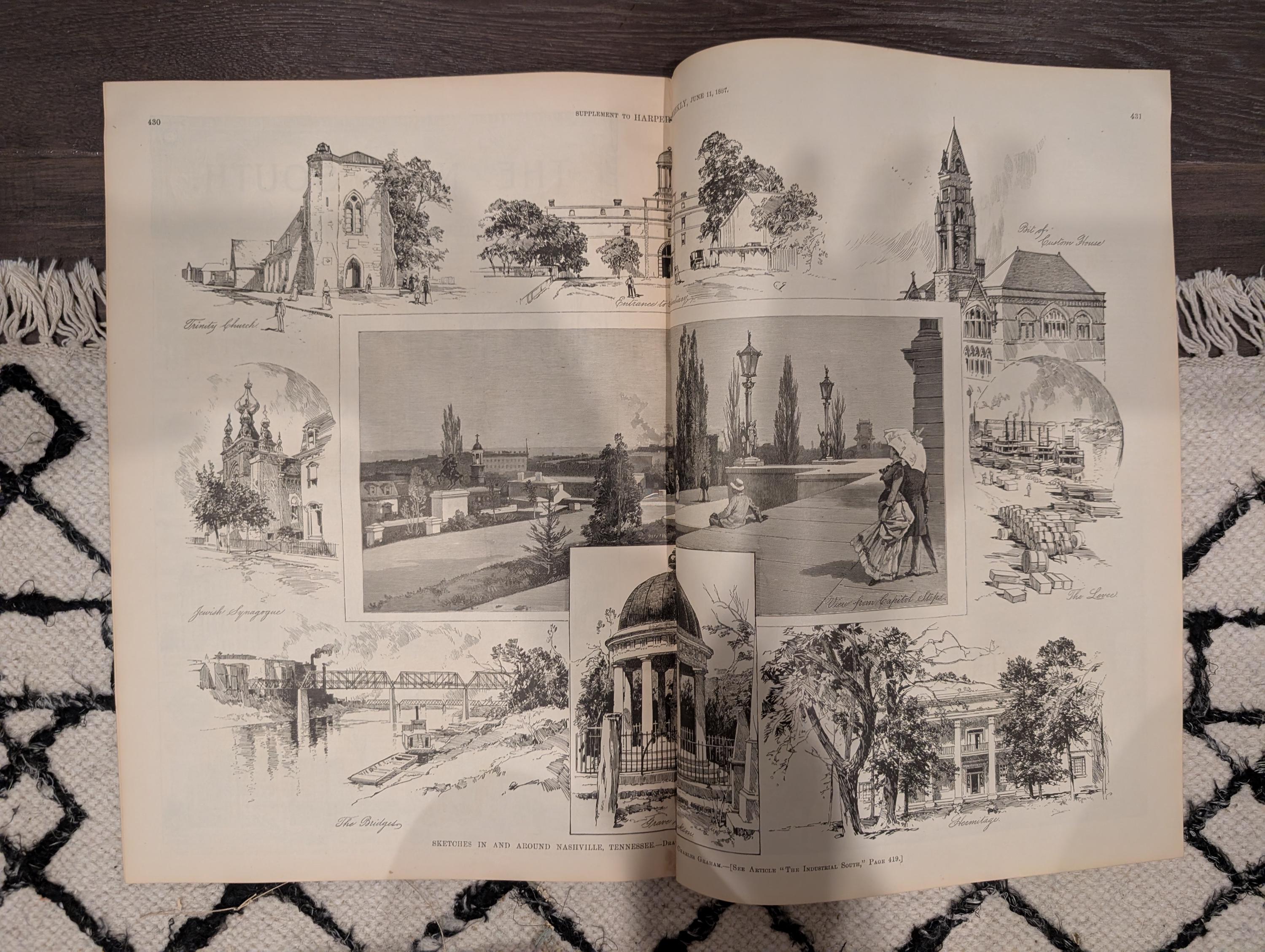 Harper’s Weekly — June 11, 1887 — West Point, Colorado, Nashville, Saranac Lake — Howard Pyle Front Page