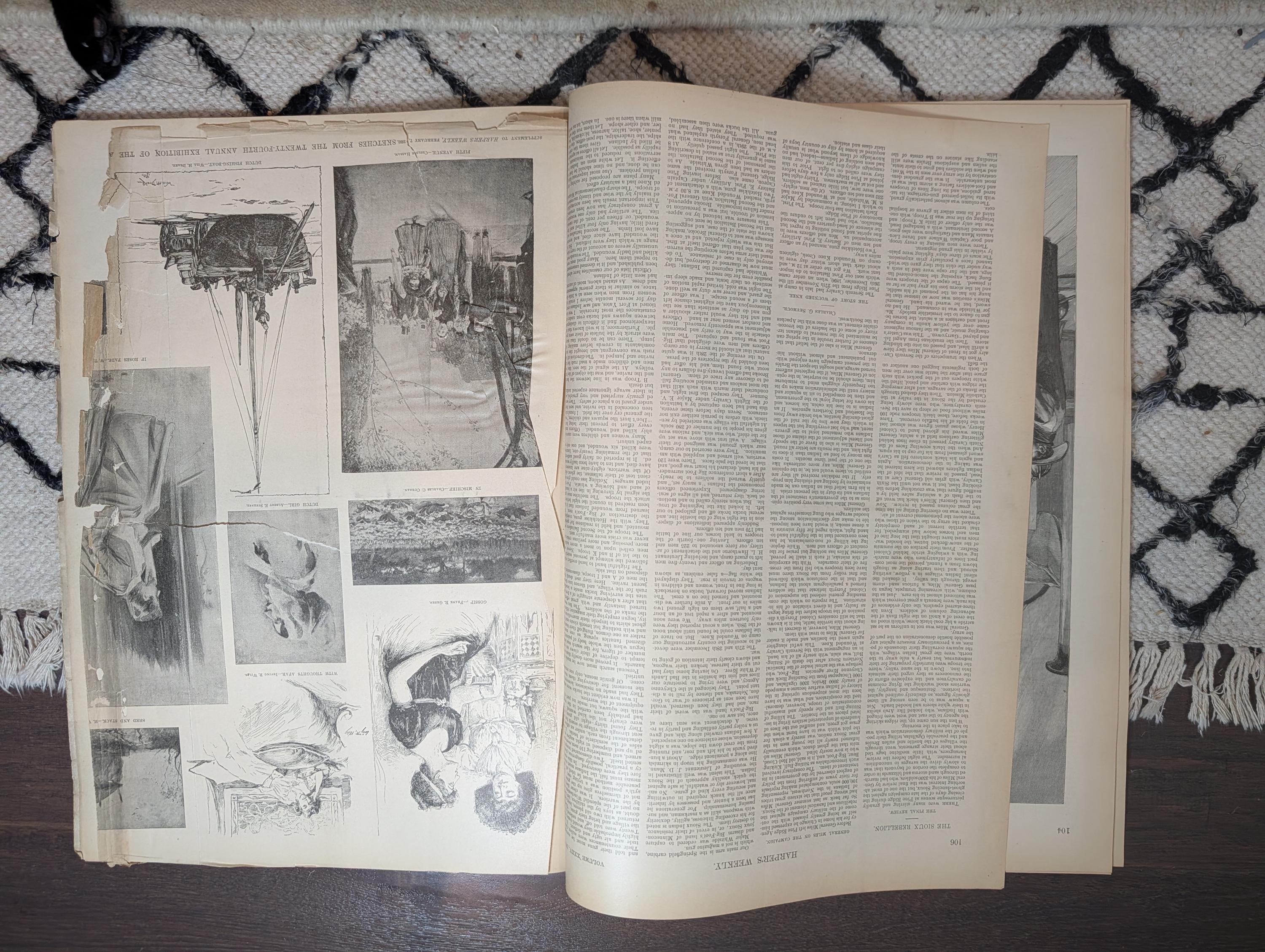 1891 Remington Wounded Knee Story, Gen. Miles Final Review, Fire Boat — Feb 7