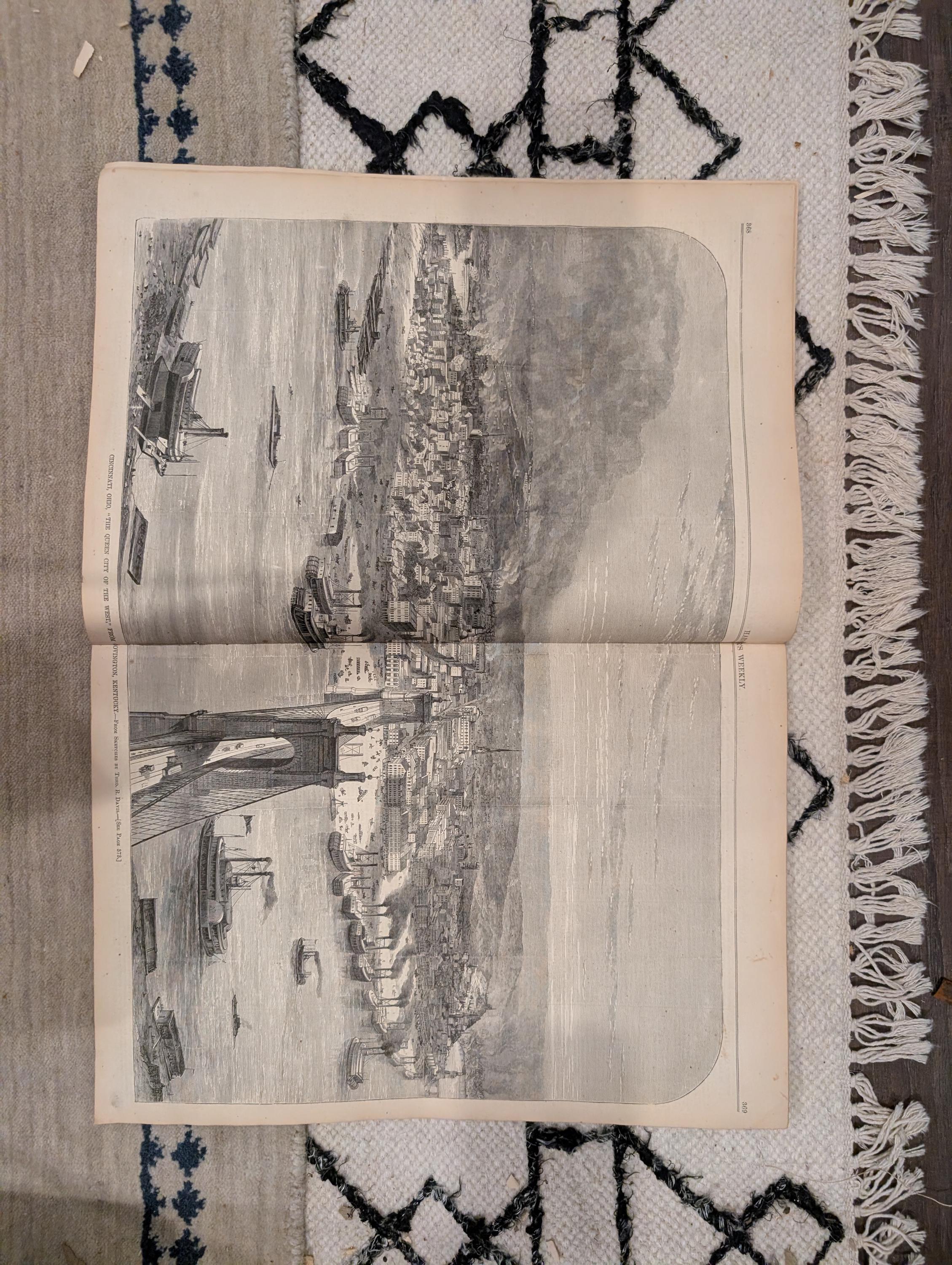1872 Cincinnati Queen City Harper's Weekly May 11 Hammondsport Vineyards