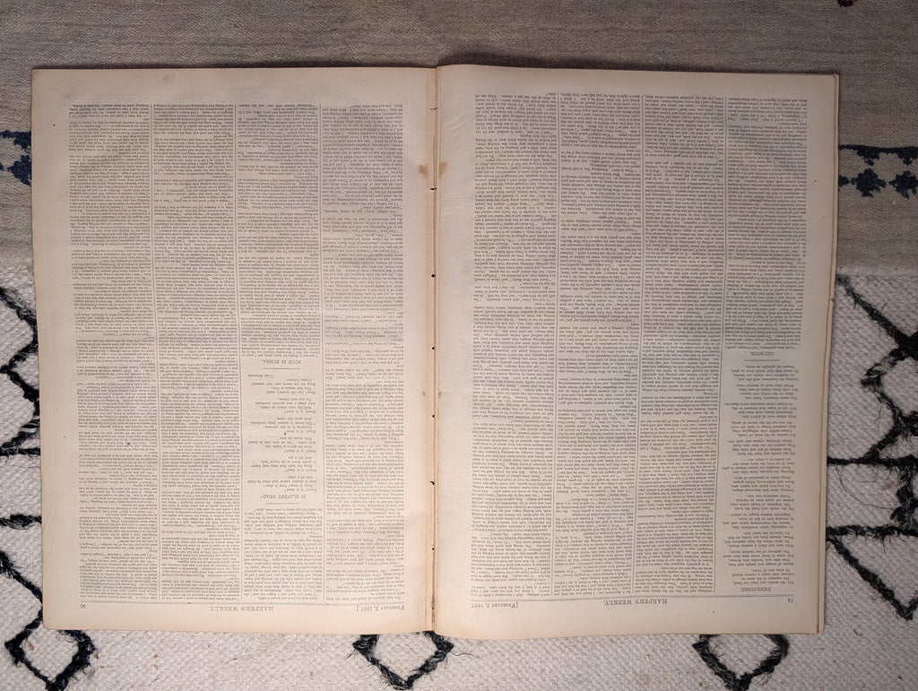 1867 Cotton Plantation Black Workers Centerfold, Crete War — Feb 2
