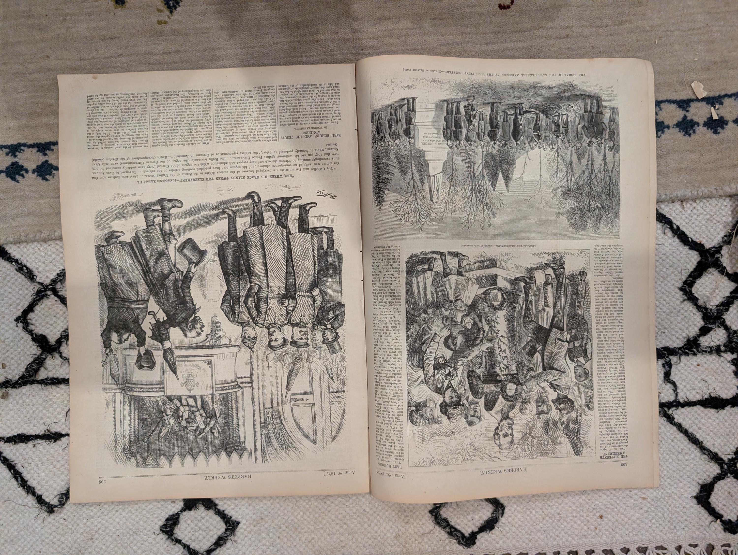 1872 Samuel Morse Harper's Weekly April 20 North Carolina Sketches State Dept