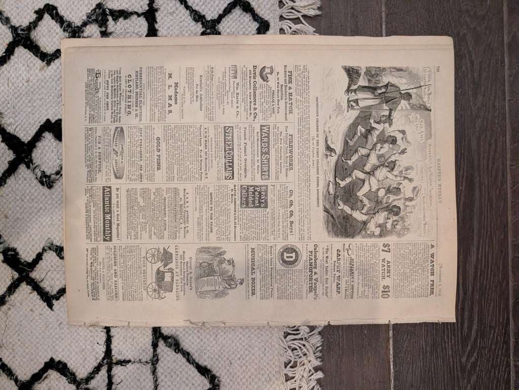 1864 Phil Sheridan's Ride Harper's Weekly November 05 Petersburg Dutch Gap