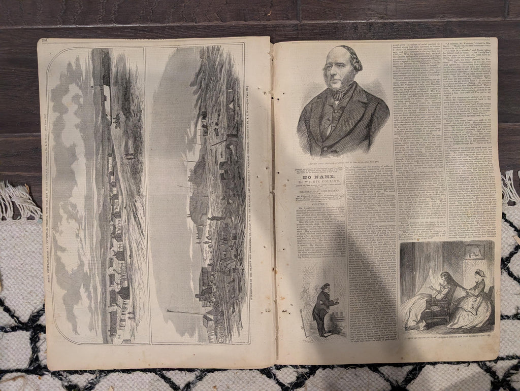 Harper’s Weekly March 29 1862 – Battle of Pea Ridge, Manassas, Columbus KY, Fort Clinch, Civil War Maps & Illustrations