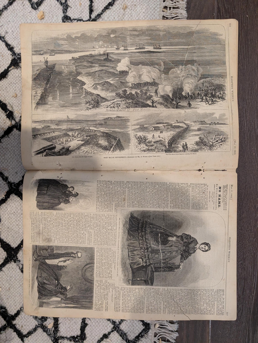 Harper’s Weekly – May 17, 1862 – Farragut Enters the Mississippi • Fort Macon Bombarded • Winslow Homer Front Page