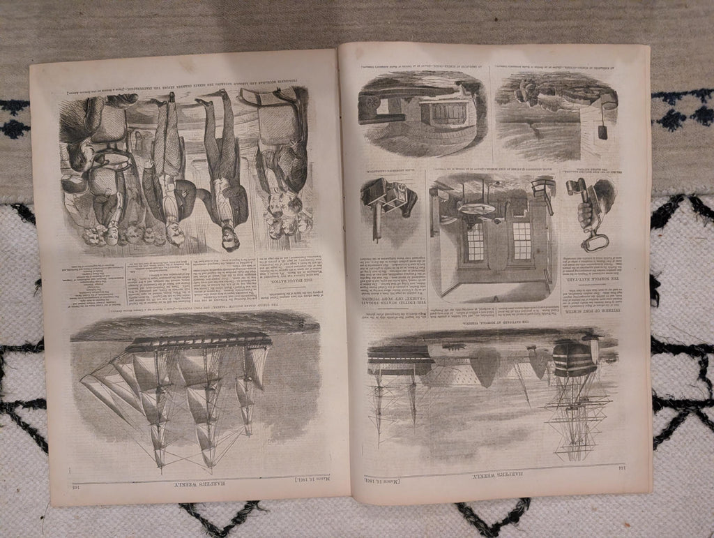 1861 Lincoln Inauguration Winslow Homer Harper's Weekly March 16 Norfolk Navy Yard