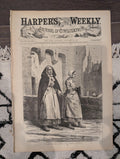 Harper’s Weekly January 22, 1876 – Victorian Engravings, Social History, Tiger Cartoon, Winter Sleigh Scene