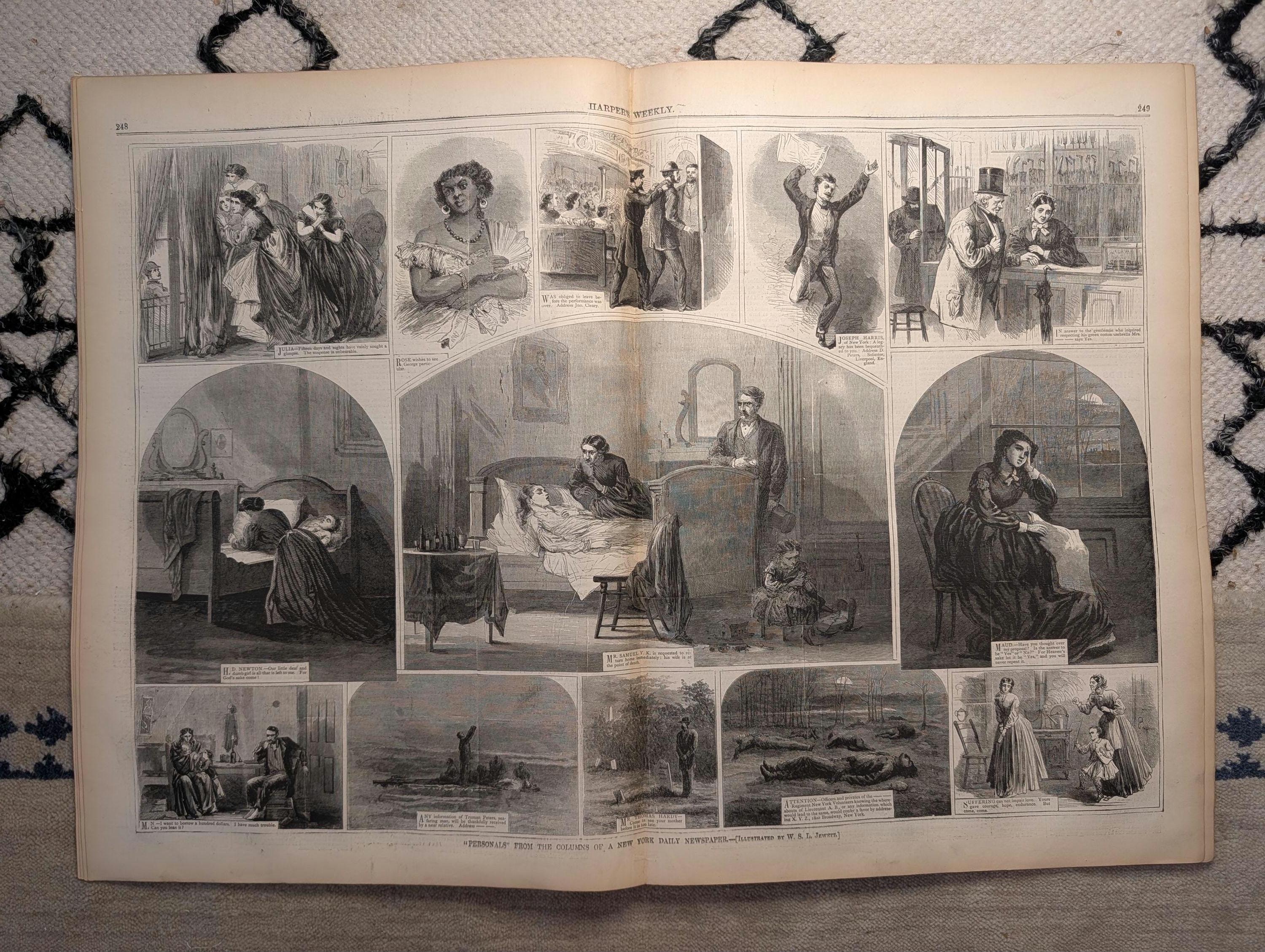 1867 Lindell Hotel St. Louis Fire, Nast "Ignis Fatuus," New York Personals — Apr 20