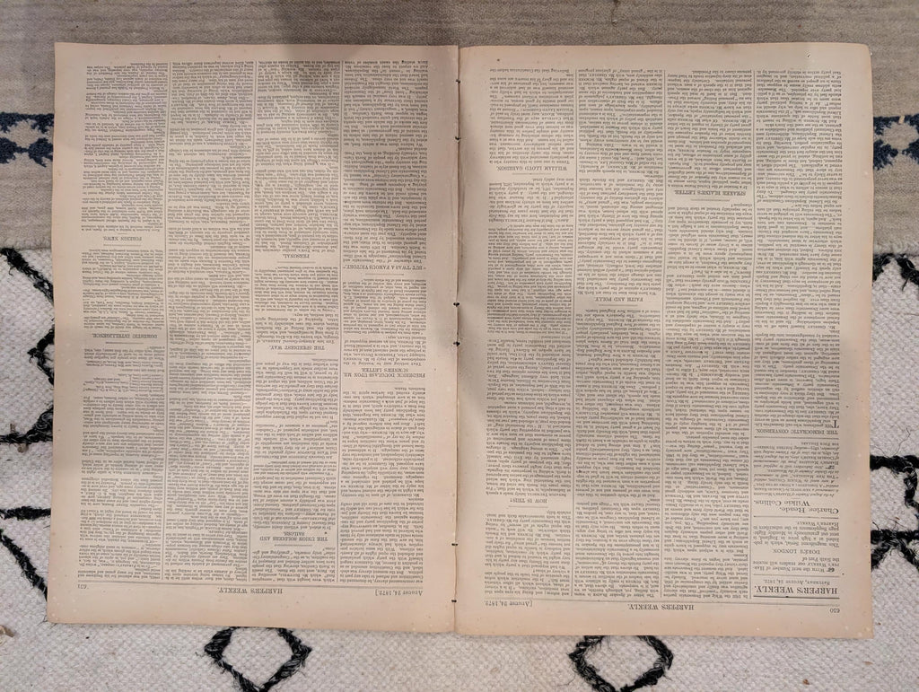1872 Uncle Sam Nast Harper's Weekly Aug 24 Grant Exodus KKK