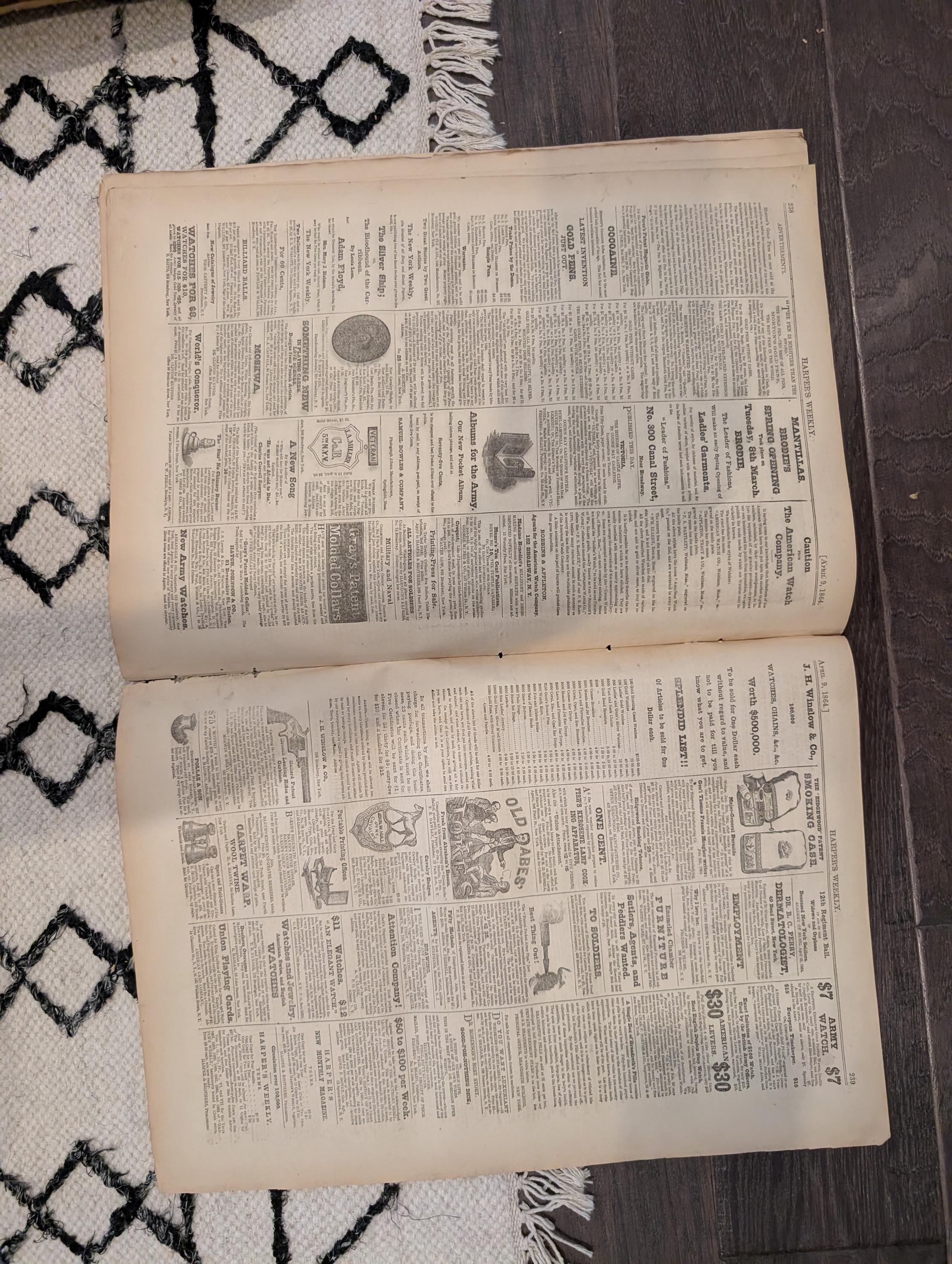 Harper's Weekly 1864 Knoxville Tennessee April 09 Thomas Nast