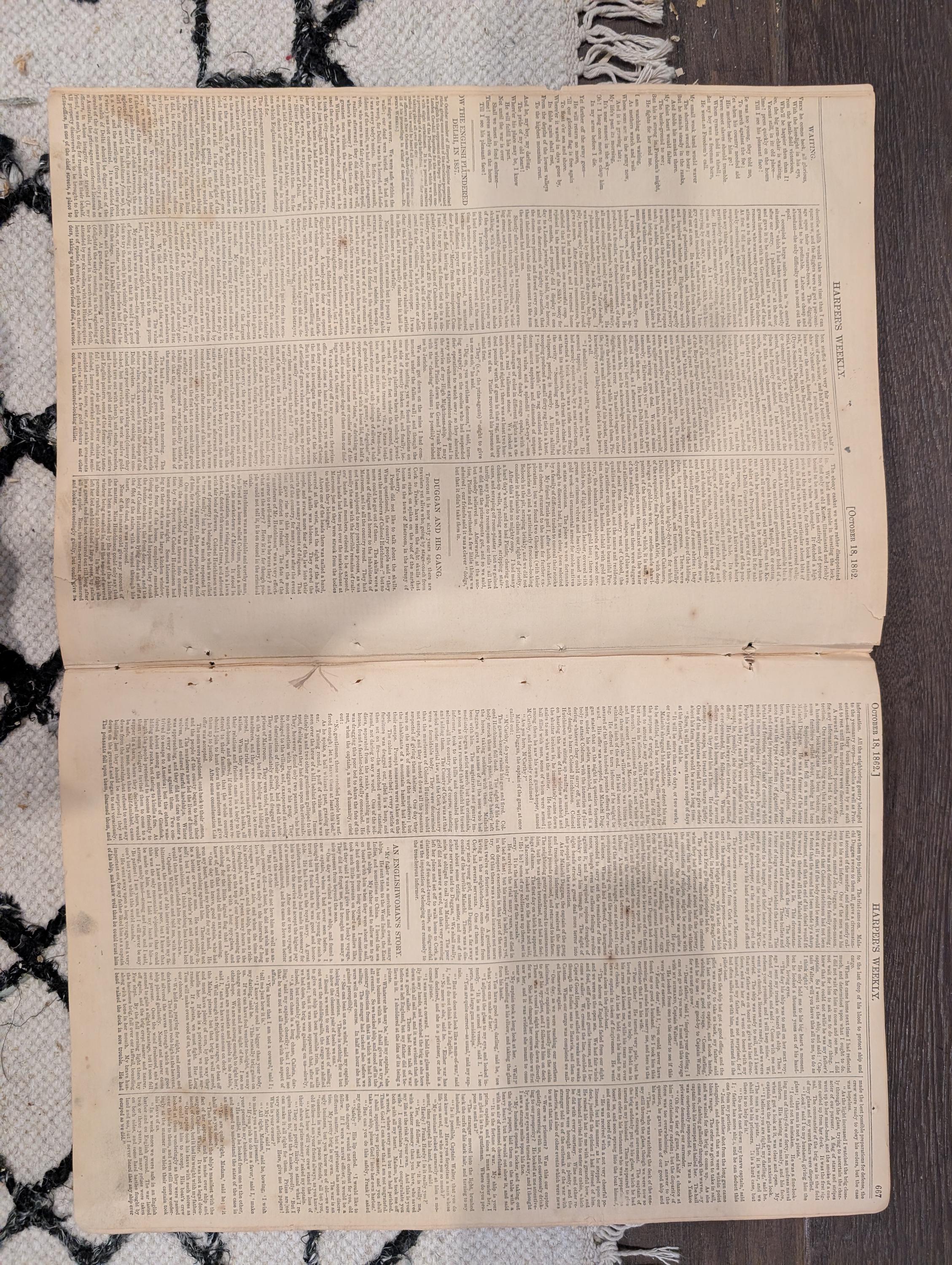 Harper’s Weekly – October 18, 1862 – Aftermath of Antietam • Franz Sigel Cover • Louisville & Tennessee Views • Prize Fleet