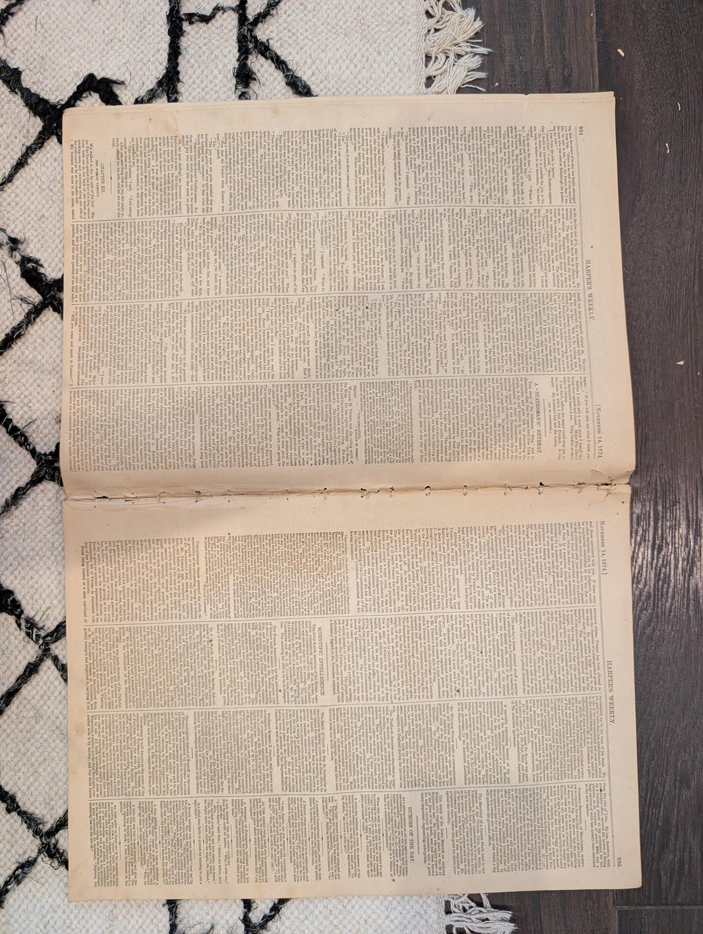 1874 Boss Tweed in Prison, Battle of Trafalgar, Nast Centerfold — Nov 14