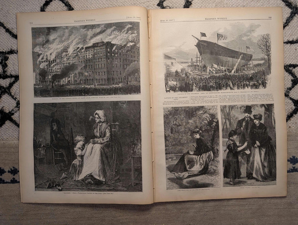1867 Lindell Hotel St. Louis Fire, Nast "Ignis Fatuus," New York Personals — Apr 20