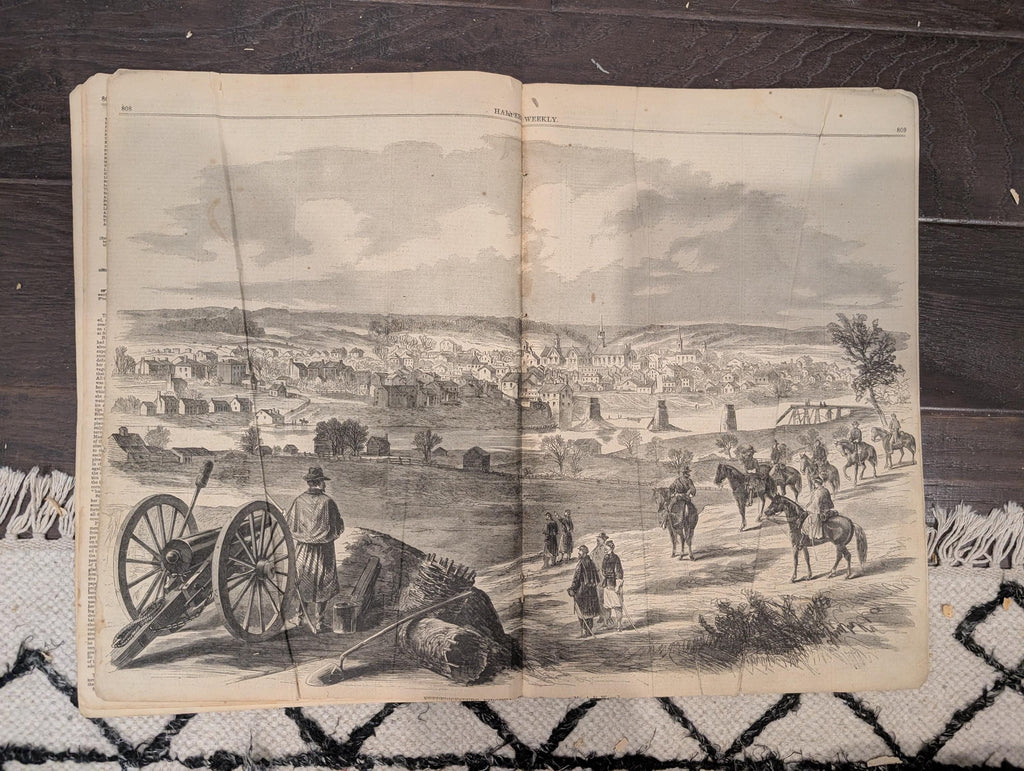 Harper’s Weekly – December 20, 1862 – Fredericksburg Centerfold • Dickens Story • Minnesota Massacre Front Page