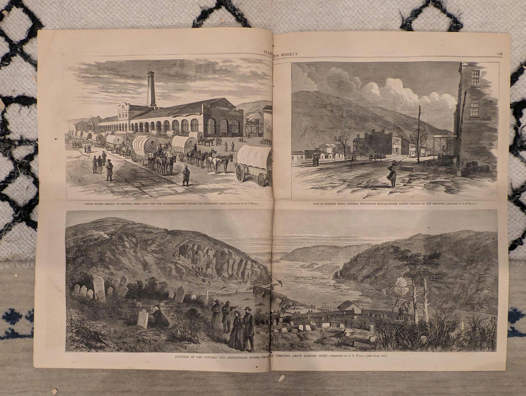 1865 Harper's Ferry Petersburg Harper's Weekly March 11 Atlantic Cable