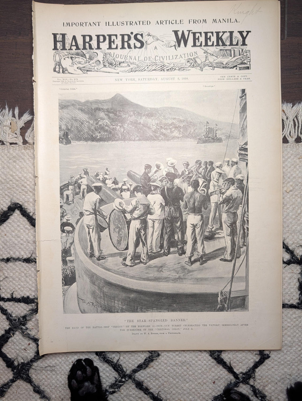 1898 Frederic Remington "Storming of San Juan" Centerfold — Aug 6